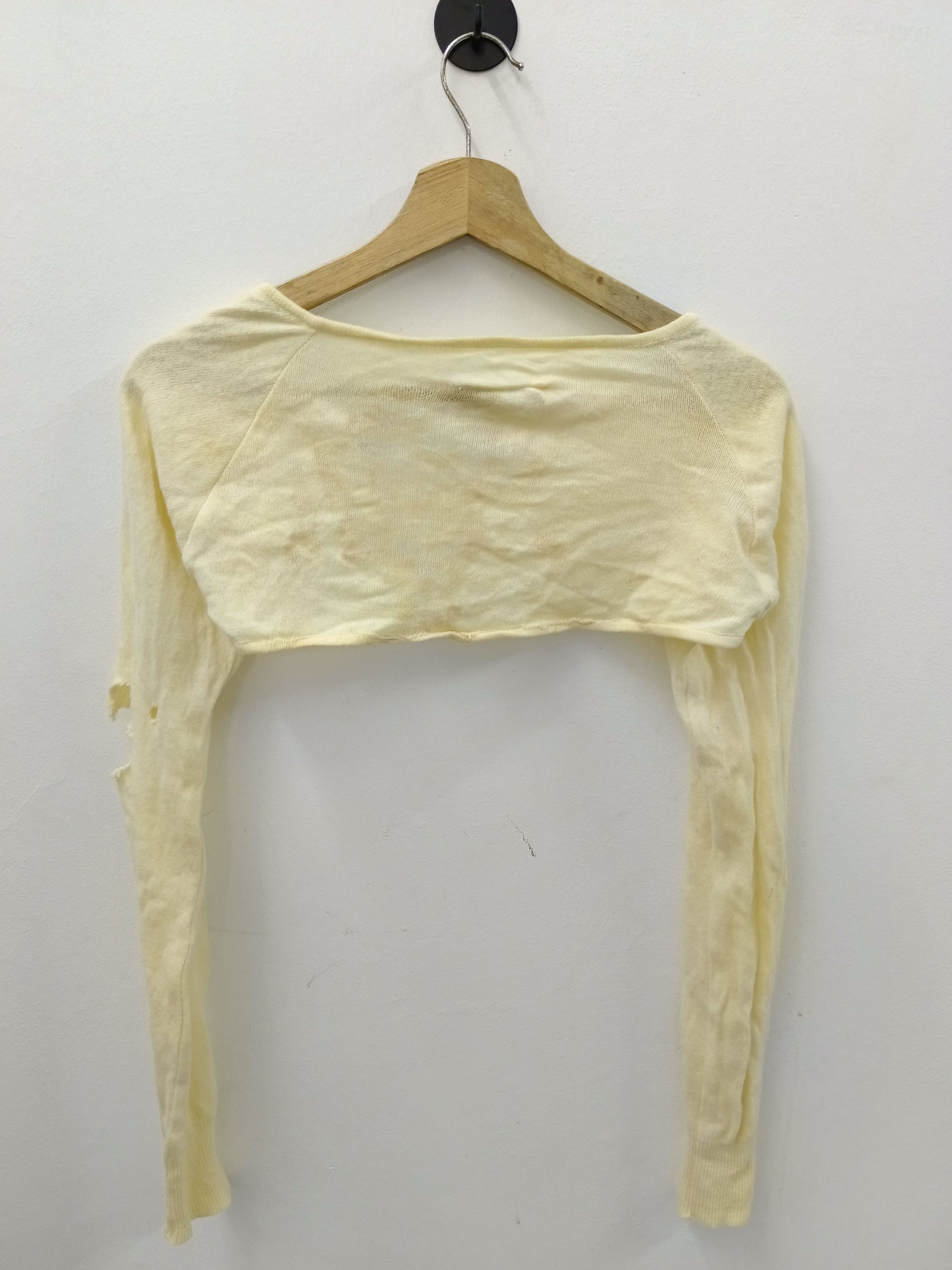Maison Margiela DiSTRESSED Maison Margiela Ultra-Cropped Shrug Arm Warmer(L) Size L / US 10 / IT 46 - 2 Thumbnail