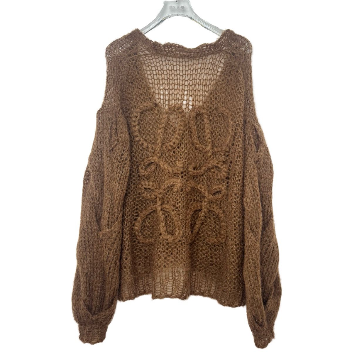 Loewe LOEWE Solid Color Mohair Blend Hollow Out Knit Sweater K26WX Size XS / US 0-2 / IT 36-38 - 1 Thumbnail