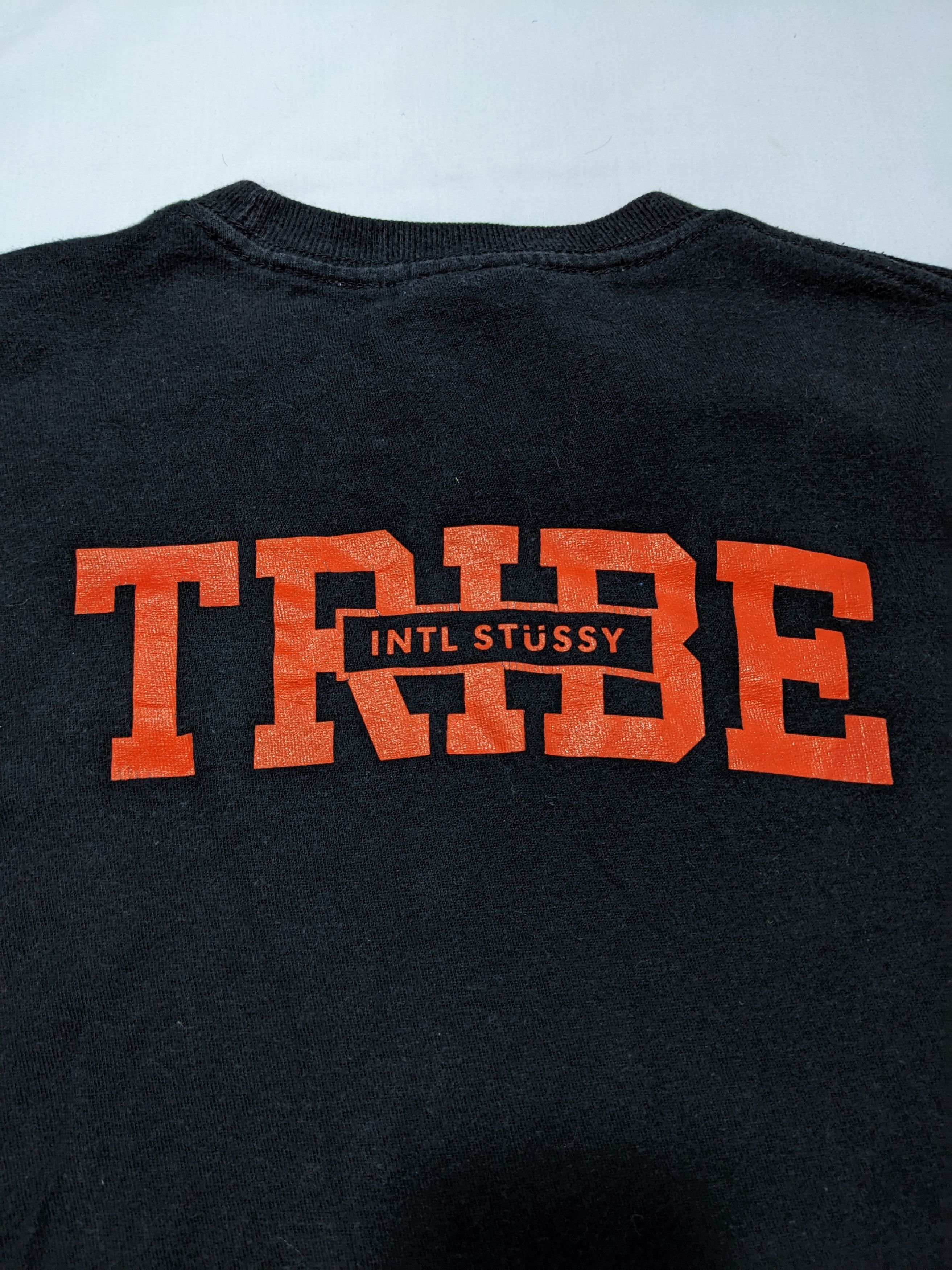 Stussy × Vintage Vintage Y2K Stussy International Tribe Backhit Black T Shirt Size US S / EU 44-46 / 1 - 4 Thumbnail