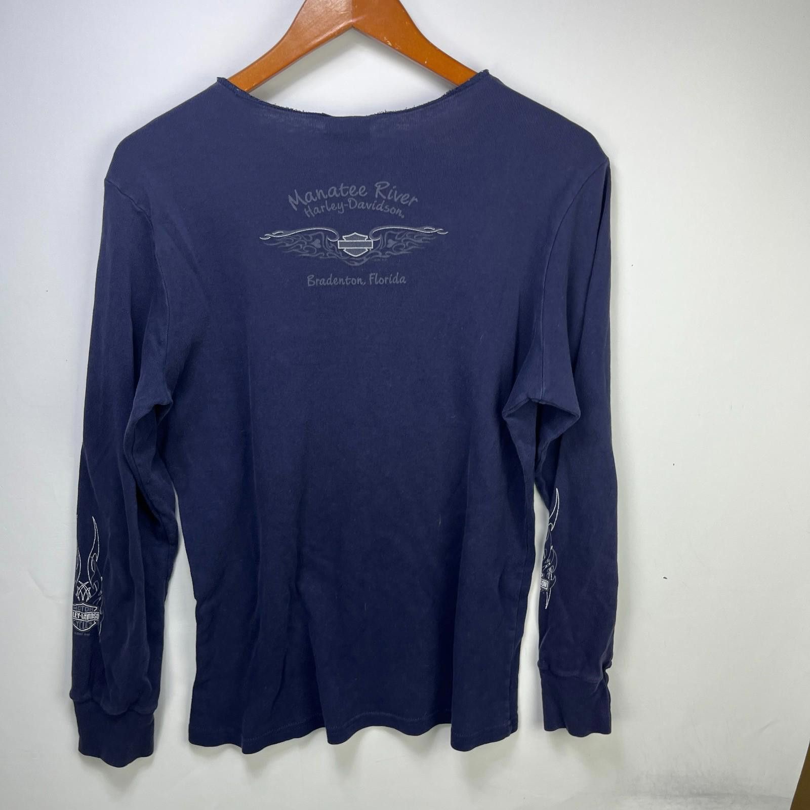 Harley Davidson Vintage Harley Davidson Y2K Long Sleeve Shirt Womens XL Size XL / US 12-14 / IT 48-50 - 11 Thumbnail