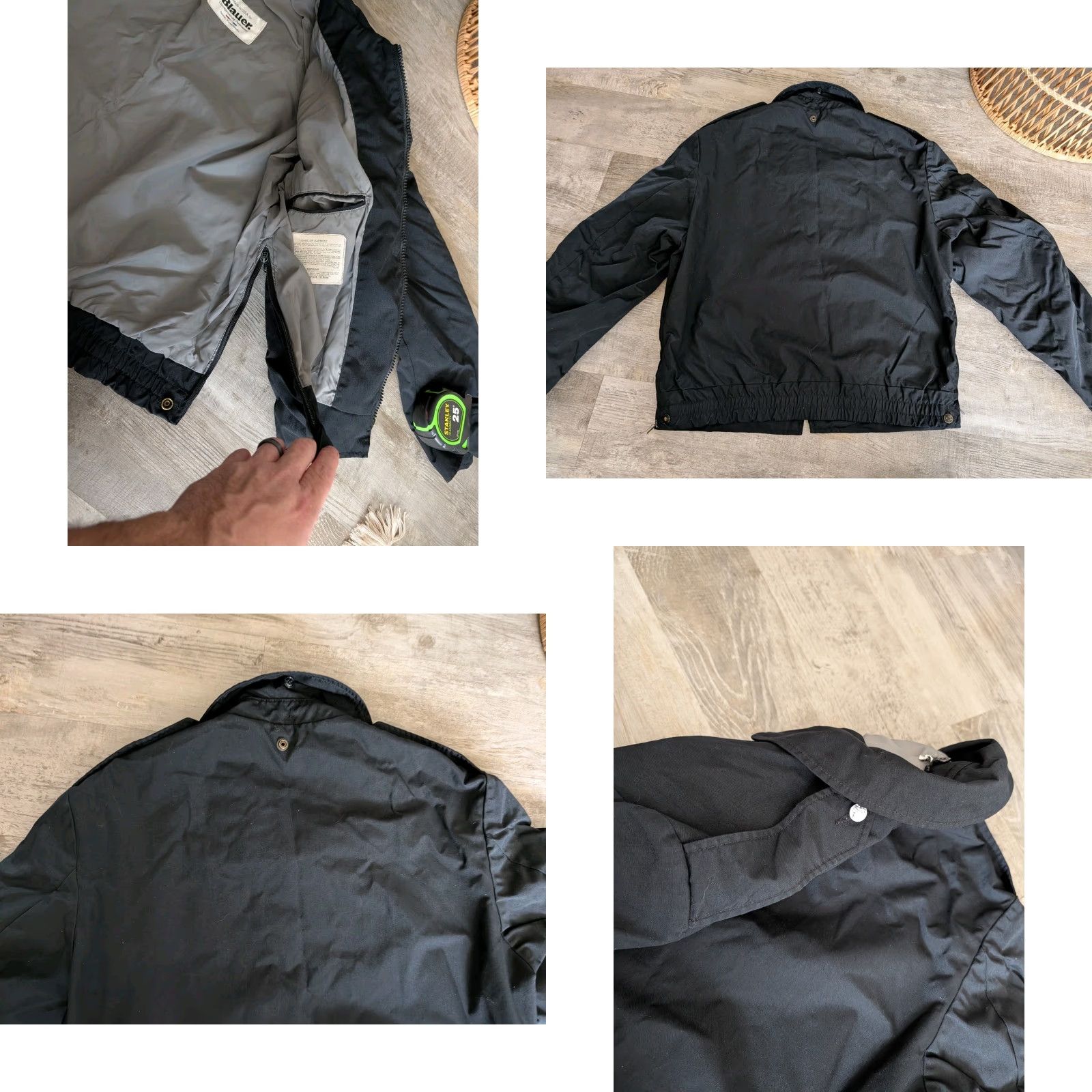 Vintage VINTAGE Blauer Bomber Jacket Men’s 44L Black Full Zip Polyester Police Security 90s Size US S / EU 44-46 / 1 - 10 Thumbnail