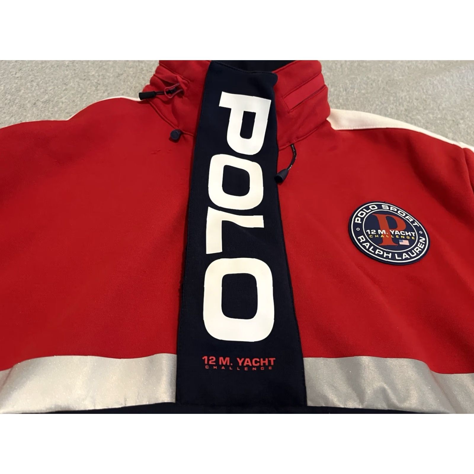 Polo Ralph Lauren Polo Ralph Lauren Polo Sport Yacht Challenge Hybrid Hoodie Jacket Mens M Red Nautical 90s Size US M / EU 48-50 / 2 - 3 Thumbnail