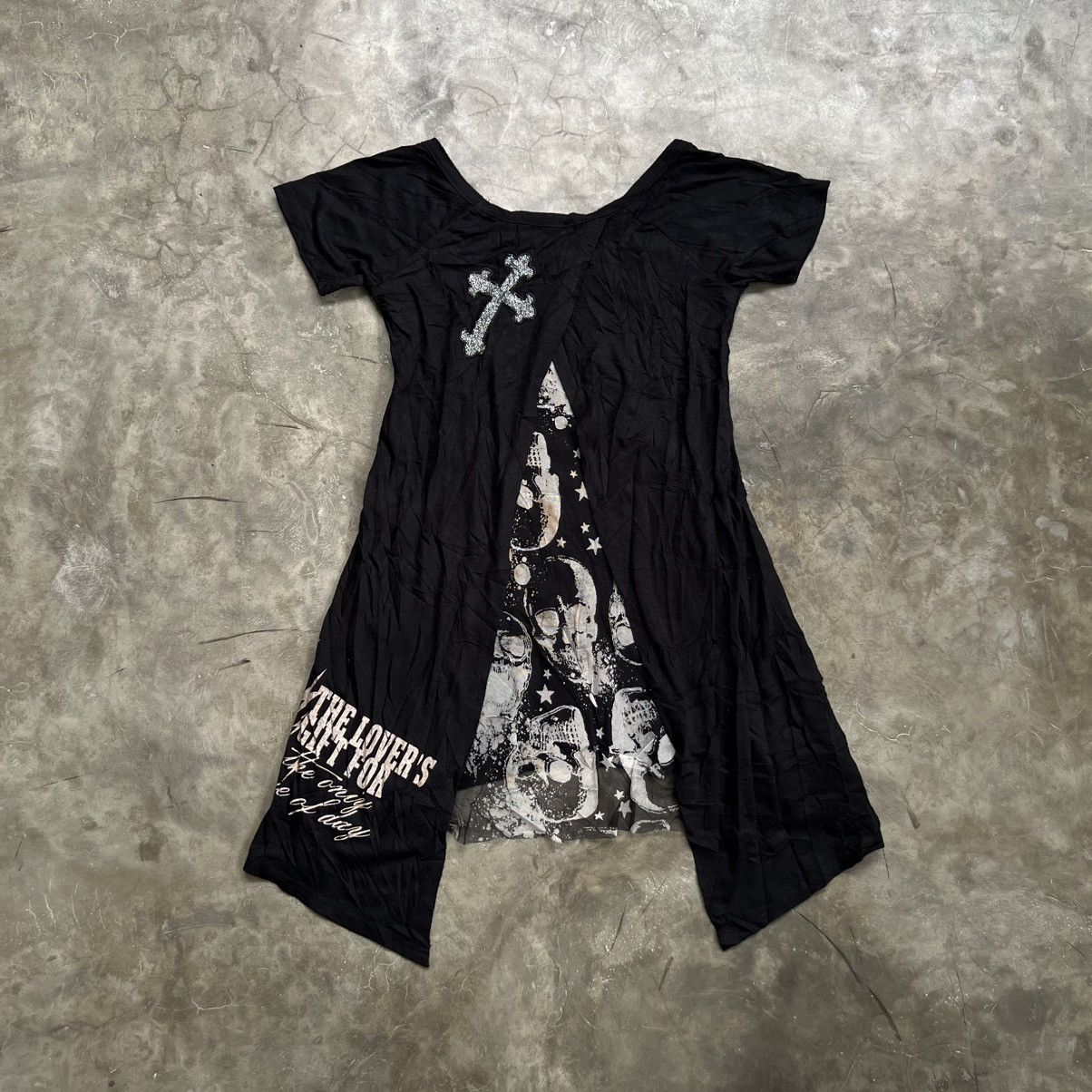 Japanese Brand 2000’s Garnet Japanese Vkei Style Skull Mesh Shirt Size M / US 6-8 / IT 42-44 - 1 Thumbnail