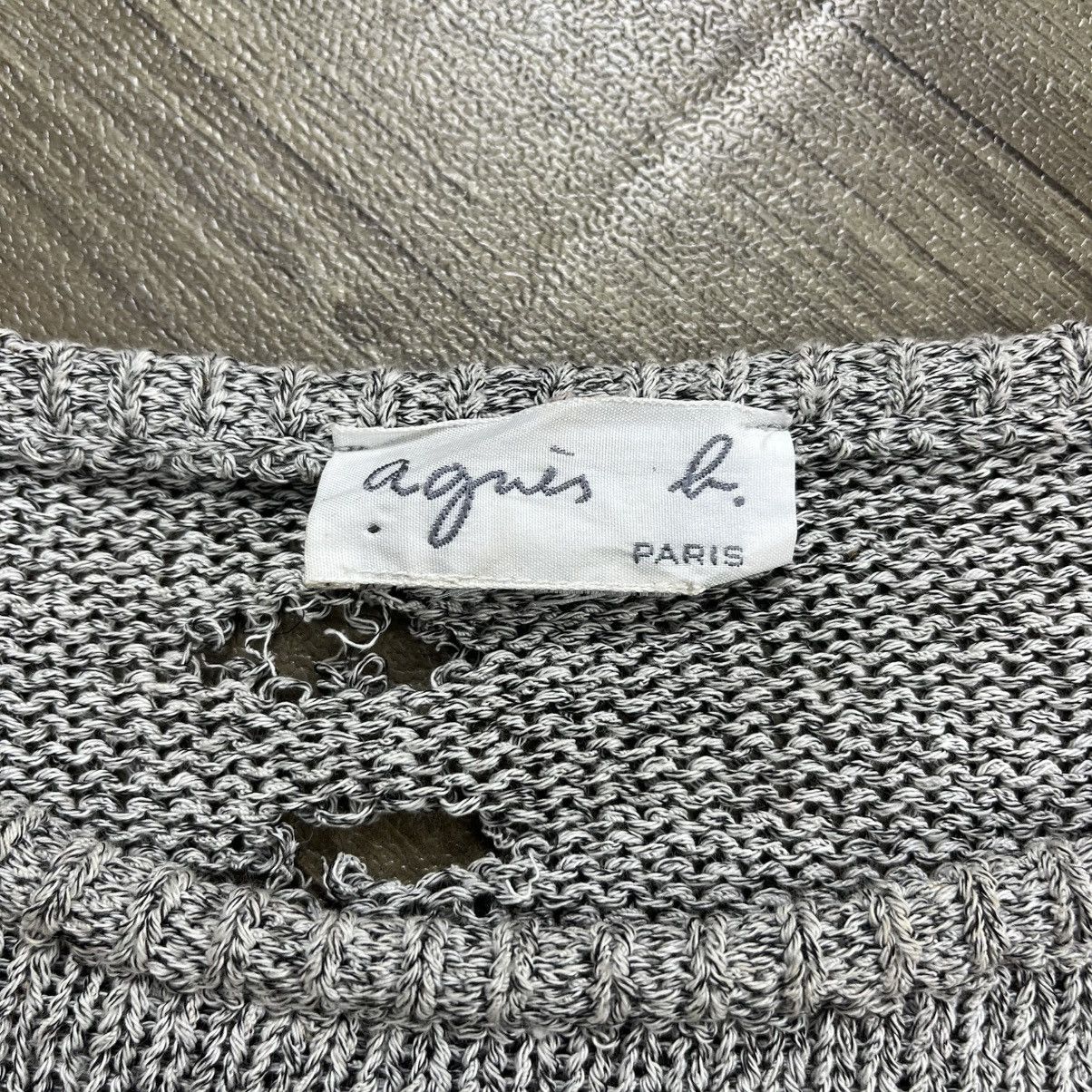 agnes b. Vintage Agnes b. Paris Distressed Knitted Balenciaga Style Size US S / EU 44-46 / 1 - 6 Thumbnail