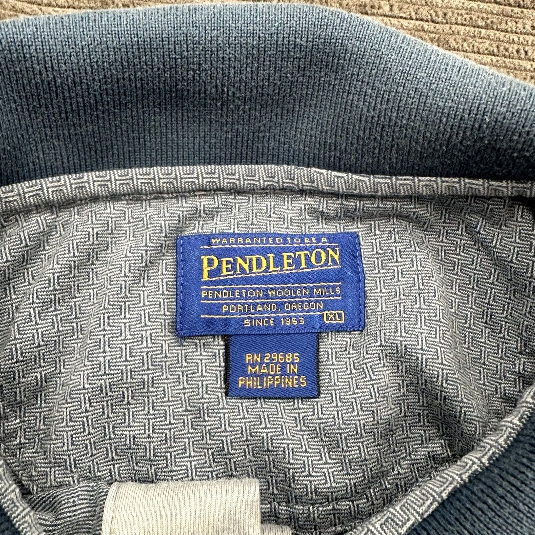 Pendleton Pendleton Polo Shirt Men XL Gray Cotton Golf Casual Polo Shirt Golfing Outdoors Pendleton Mens XL Gray Cotton Polo Shirt Size US XL / EU 56 / 4 - 3 Thumbnail