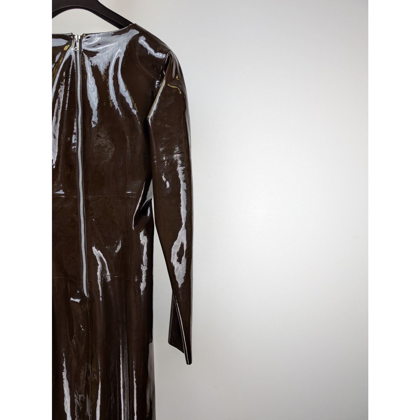 Bottega Veneta o1rshd1 Patent Stretch Leather Dress in Fondant Size XS / US 0-2 / IT 36-38 - 9 Thumbnail