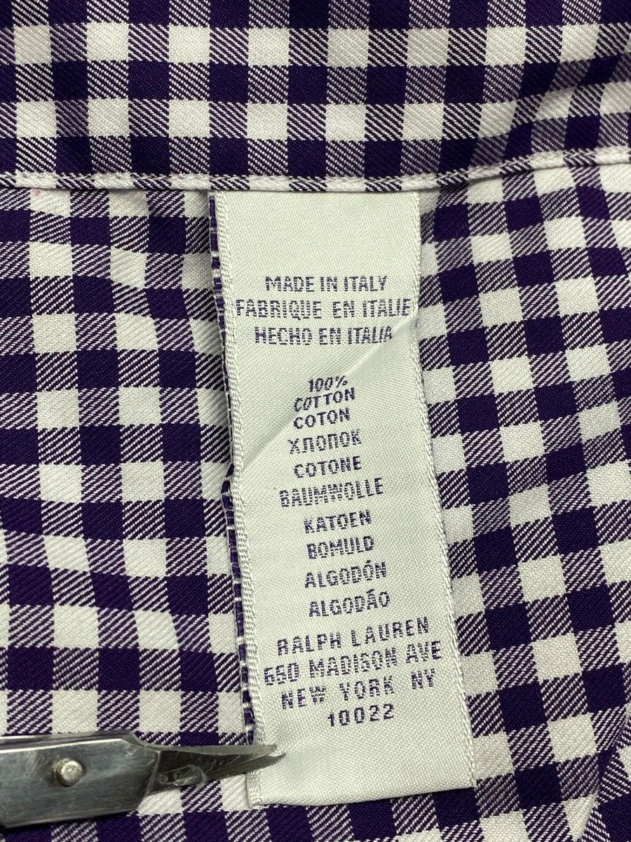 Ralph Lauren × Ralph Lauren Purple Label 🔥 RALPH LAUREN PURPLE LABEL GINGHAM Y2K MADE IN ITALY VIBE Size US M / EU 48-50 / 2 - 21 Thumbnail