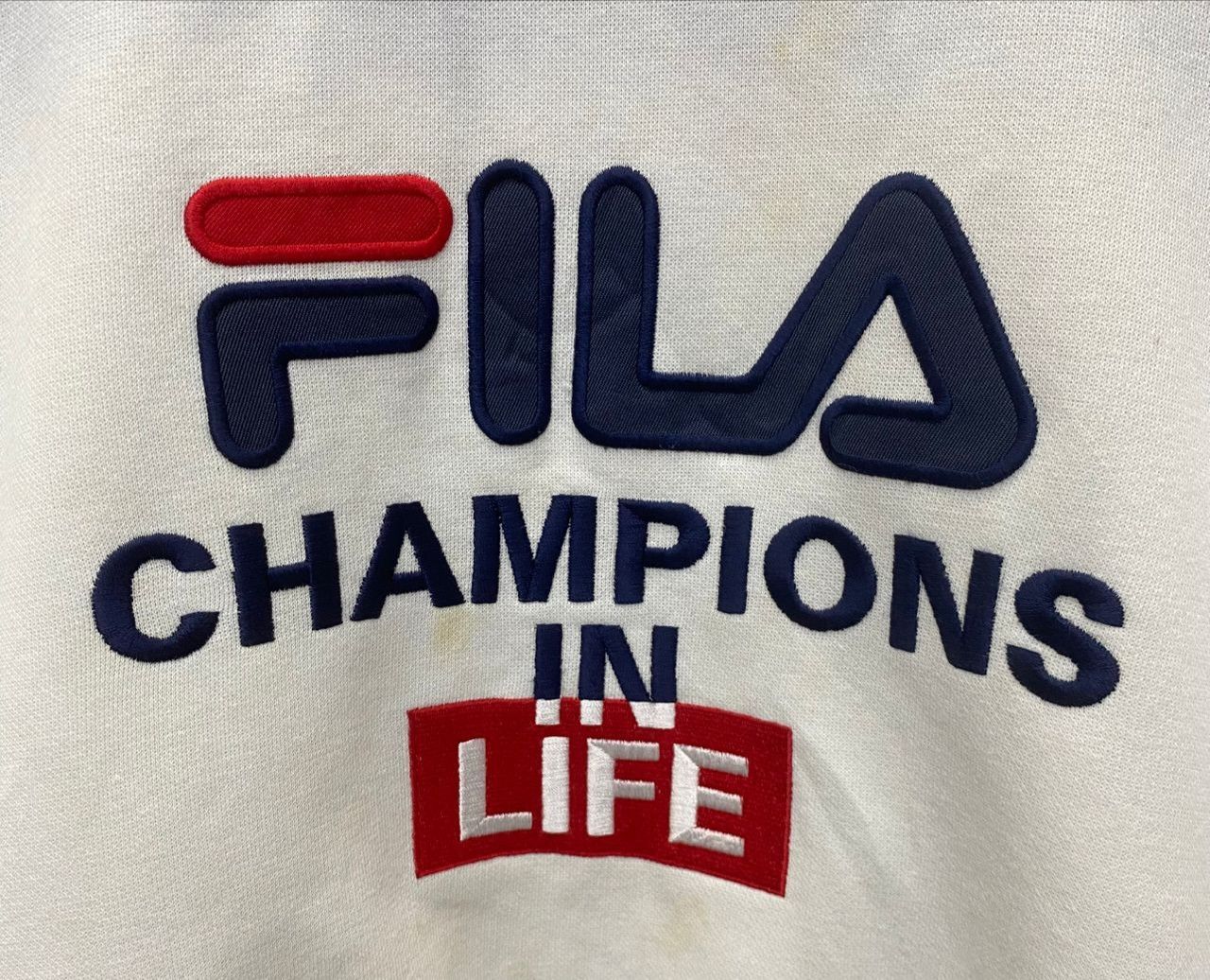 Fila Vintage Fila Champions In Life Sweatshirt Size US M / EU 48-50 / 2 - 3 Thumbnail