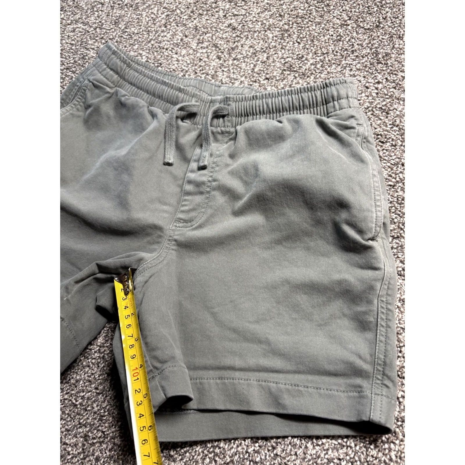Vintage BearBottom Shorts Mens Medium 5.5” Green Elastic Waist Pockets Canvas Size US 31 - 6 Thumbnail