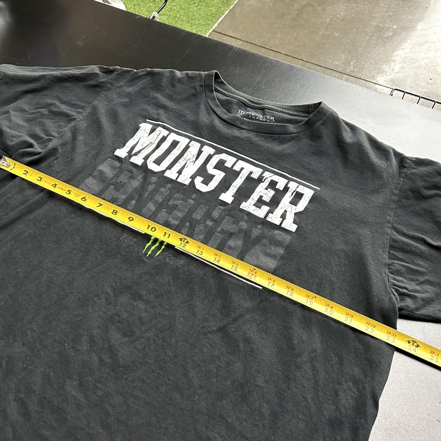 Logo 7 Monster Energy Shirt Mens XL Black Logo EST 2002 Graphic Promo Tee T-Shirt Size US XL / EU 56 / 4 - 7 Thumbnail