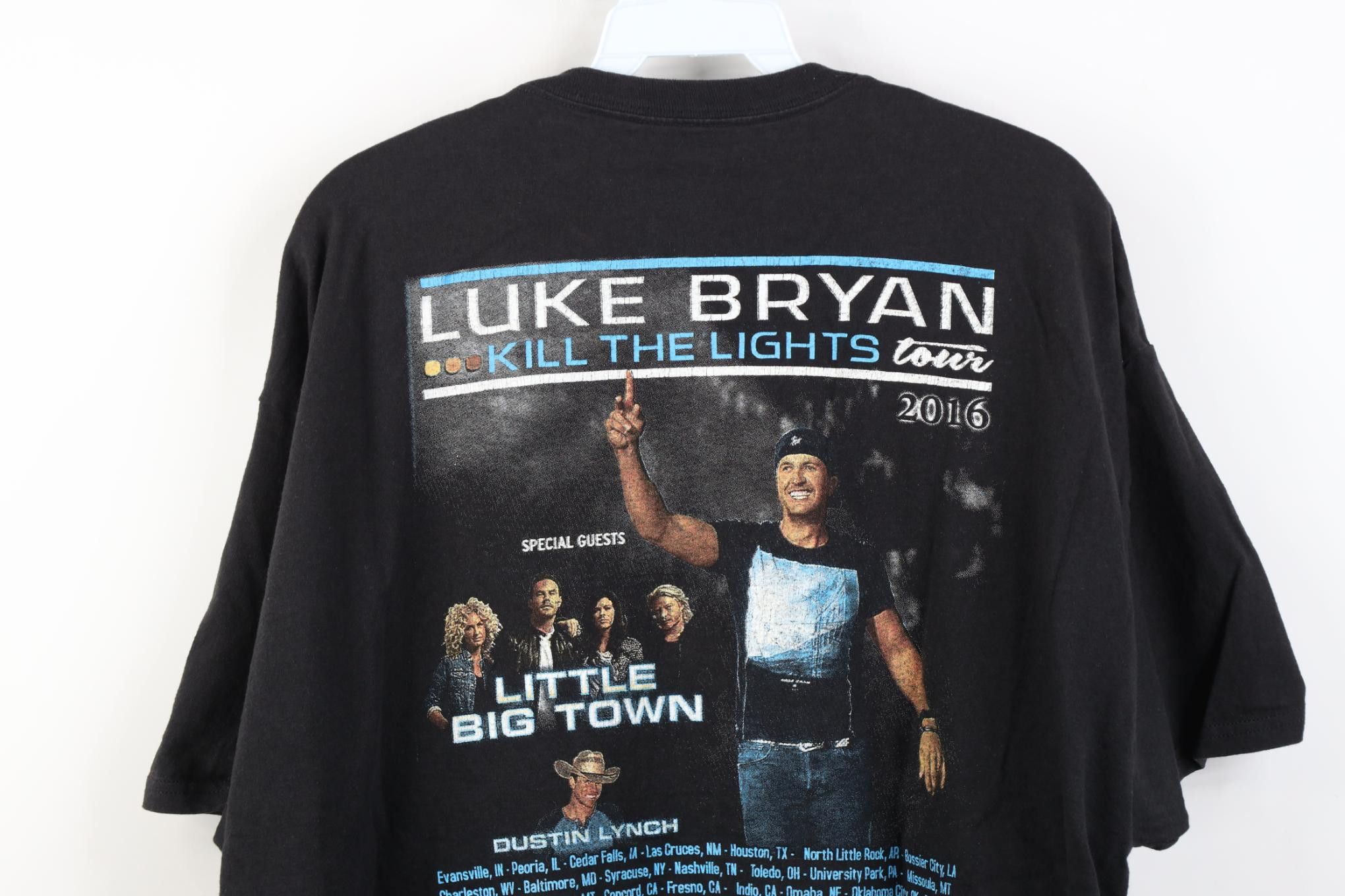 Vintage Y2K The Lights Tour Luke Bryan Band T-Shirt Jack Daniels Size US XL / EU 56 / 4 - 13 Thumbnail
