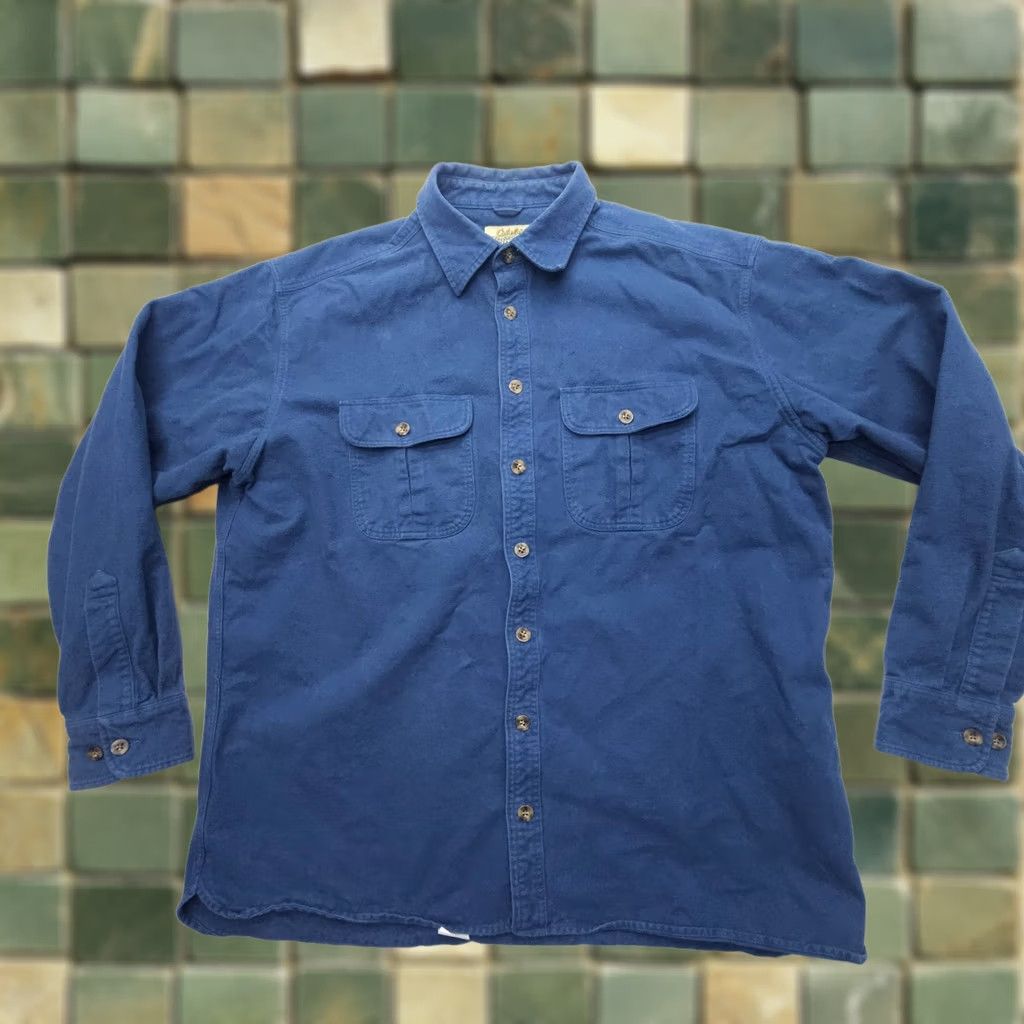 Vintage Cabela's Deerskin Soft Chamois Heavyweight Flannel Shirt Mens XL Tall Blue Button-Up Shirt XS? (Note: The placeholder is invalid) Size US XL / EU 56 / 4 - 1 Thumbnail