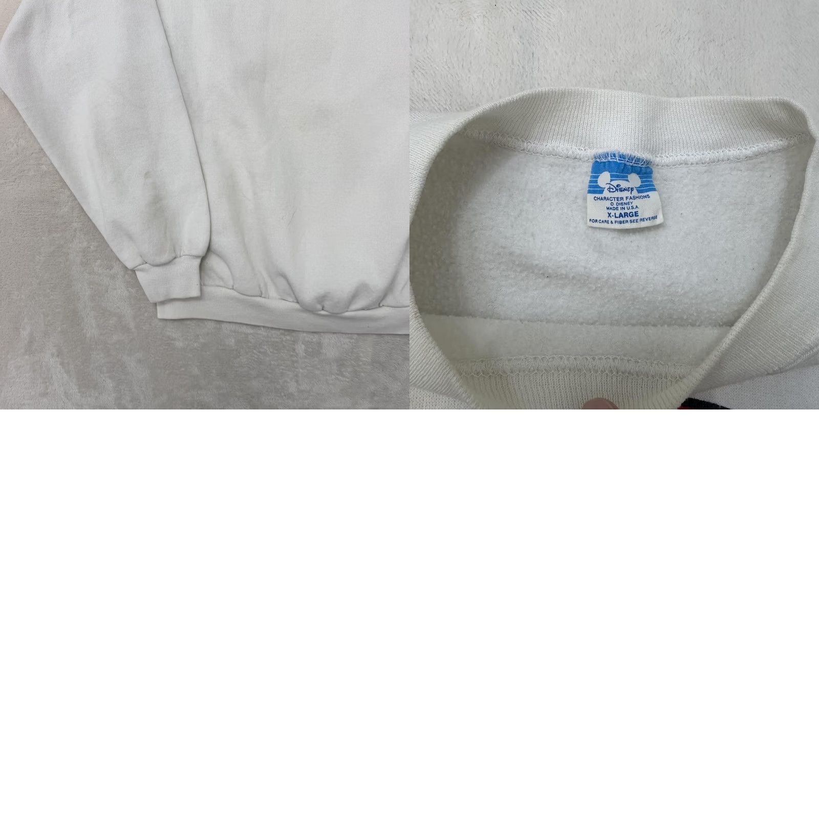 Disney VINTAGE Disney Mickey Mouse Epcot Center Sweatshirt Mens XL Flags Fleece USA Size US XL / EU 56 / 4 - 10 Thumbnail