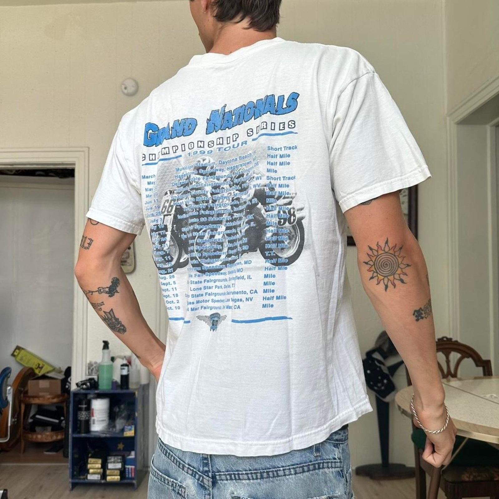 Vintage Vintage 90s BMX Chicago Moto Street Dirt Bike Graphic Shirt Size US L / EU 52-54 / 3 - 2 Thumbnail