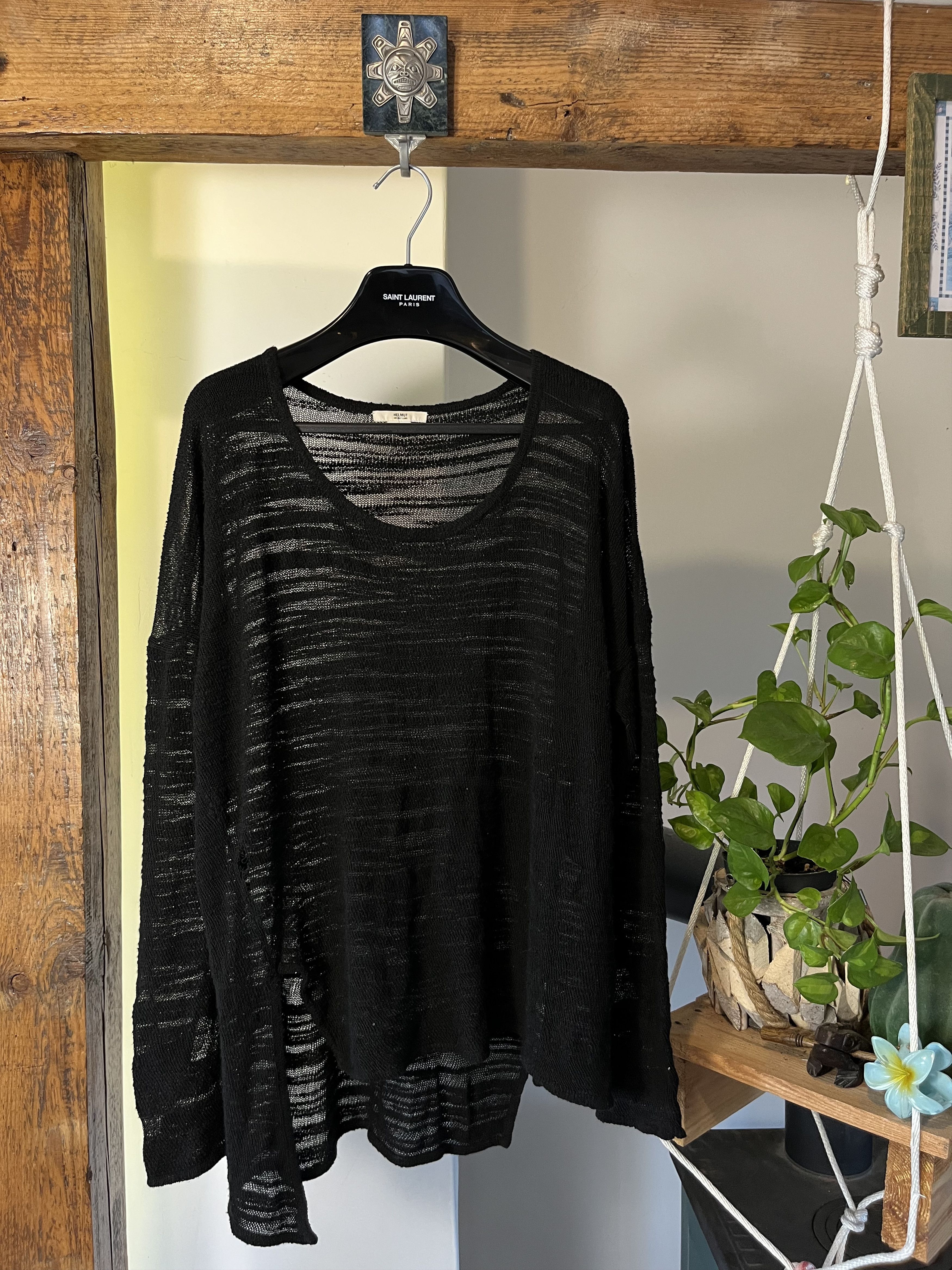 Helmut Lang Helmut Lang A symmetric Angora Rabbit Hair Mesh Longsleeve Size S / US 4 / IT 40 - 1 Thumbnail