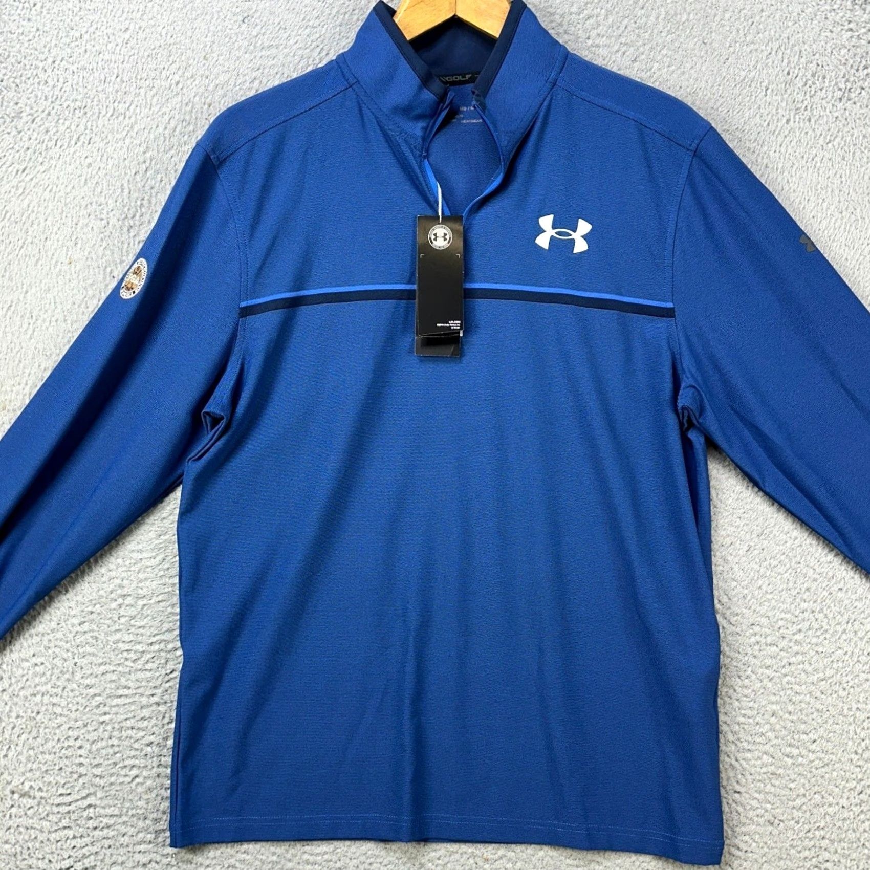 Under Armour Under Armour Golf PGA Mens M Sweatshirt 1/4 Zip Blue Performance Polo? Size US M / EU 48-50 / 2 - 3 Thumbnail