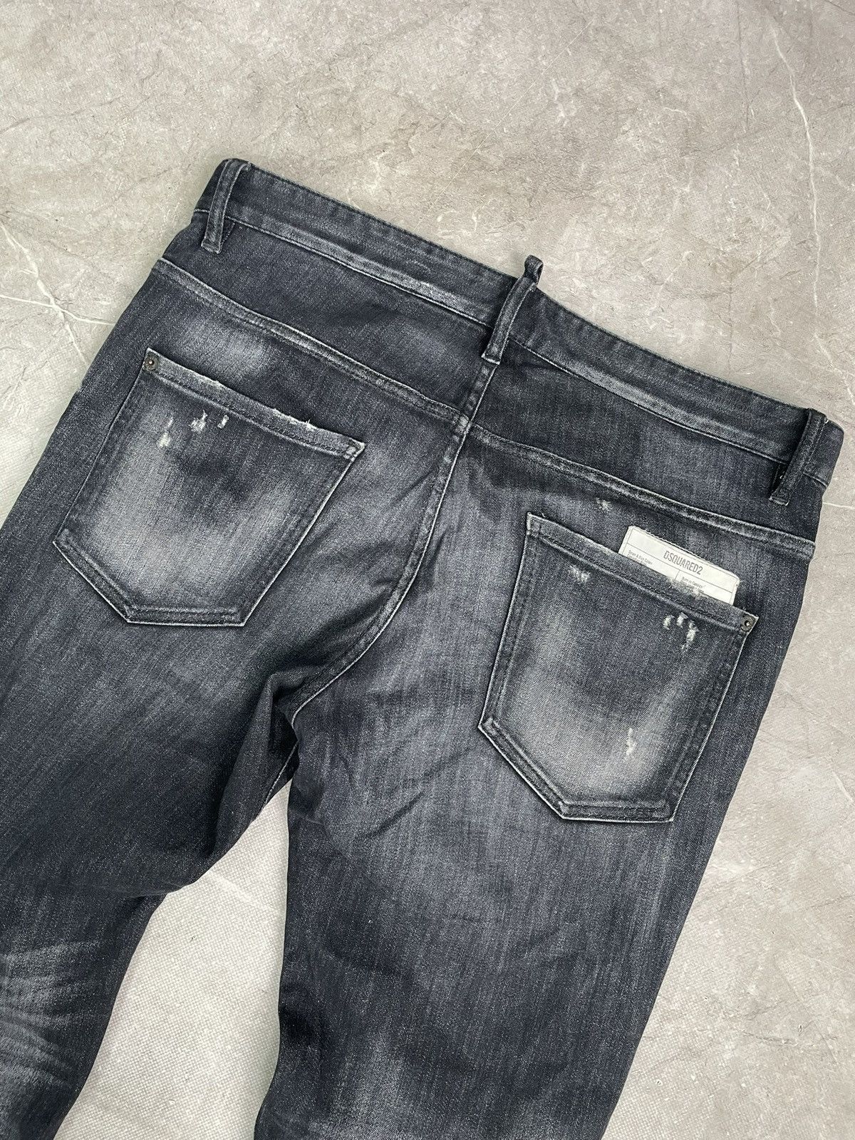 Dsquared2 Dsquared2 Stretch Jeans Distressed Black Pants Size US 34 / EU 50 - 10 Thumbnail