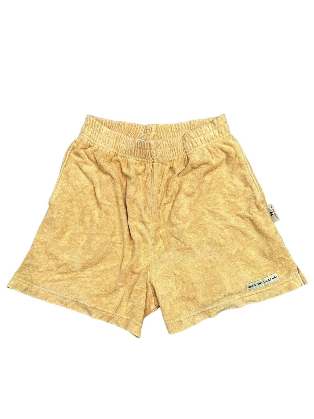 image of Hai Sporting Gear By Issey Miyake Towel Short Pants in Orange, Men's (Size 28)