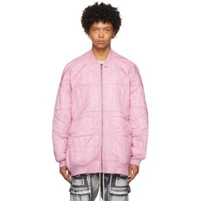 image of Rick Owens Jumbo Darkshadow Bomber Oversized in Pink, Men's (Size XL)