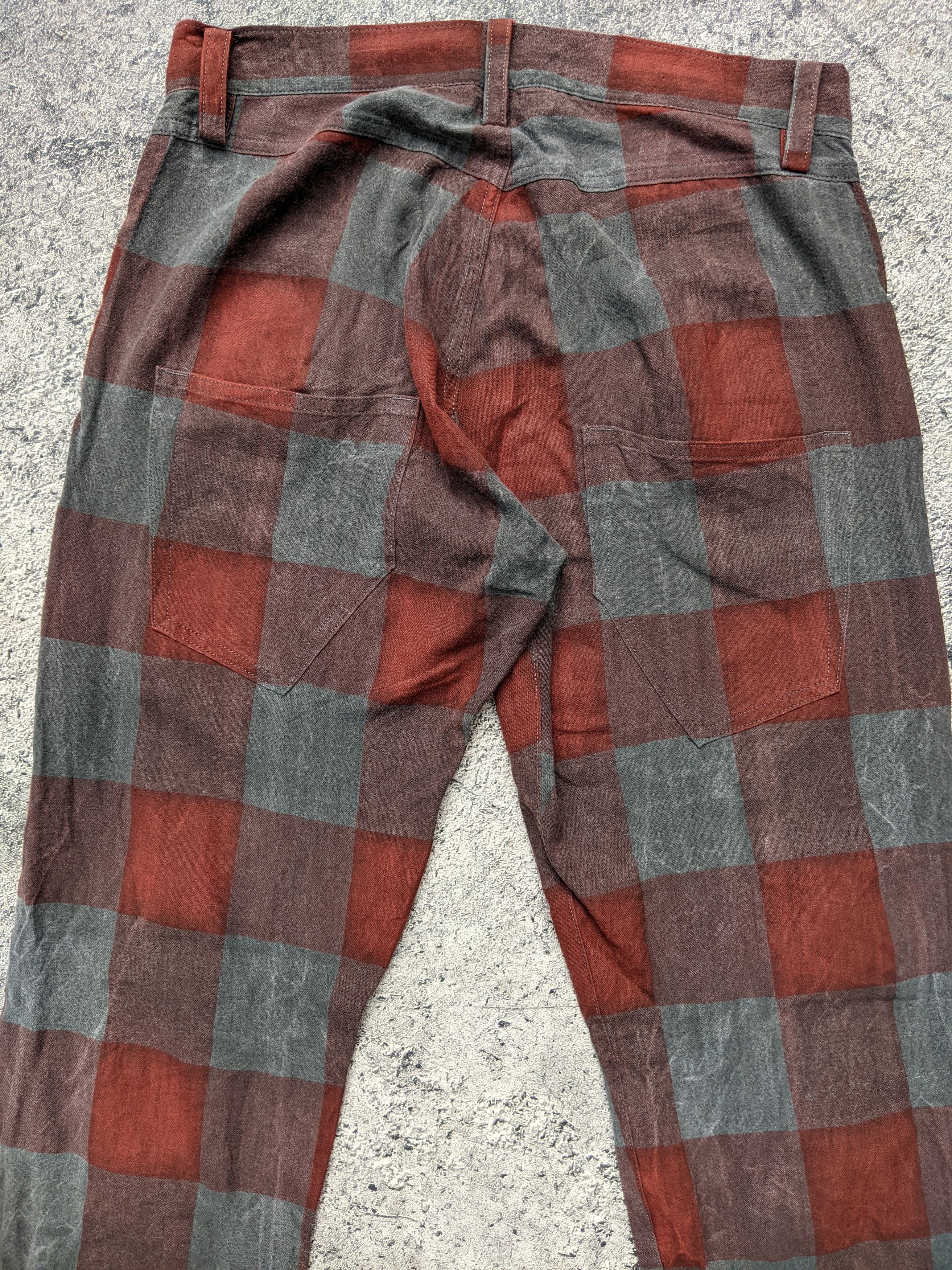 Y's Yohji Yamamoto Tartan Pants Size 30" / US 8 / IT 44 - 5 Thumbnail