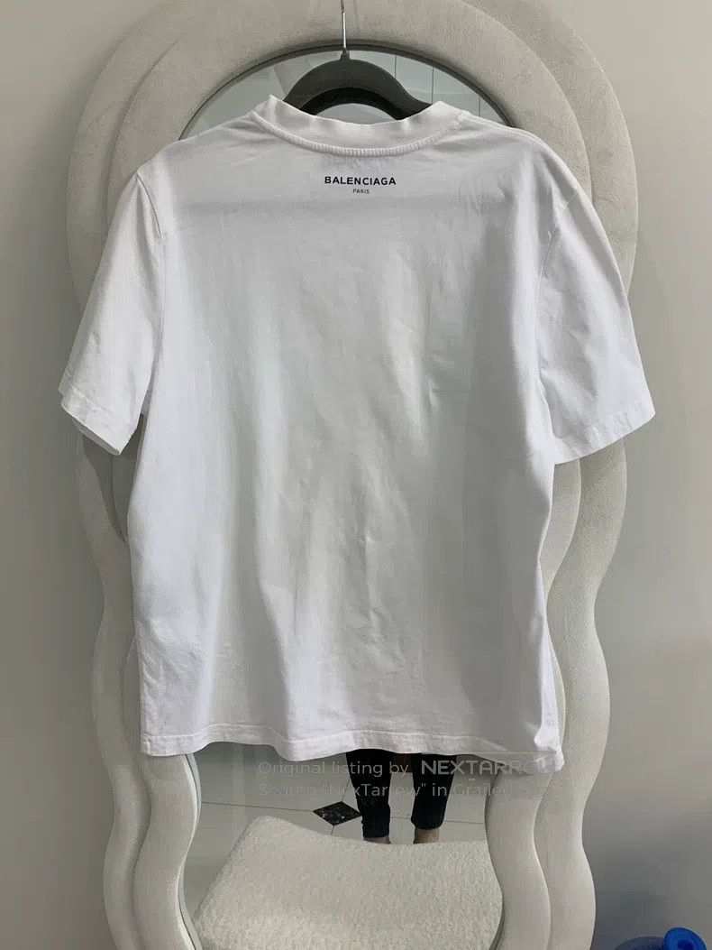 Balenciaga Balenciaga White Short Sleeve T-Shirt, Size L Size US L / EU 52-54 / 3 - 1 Thumbnail