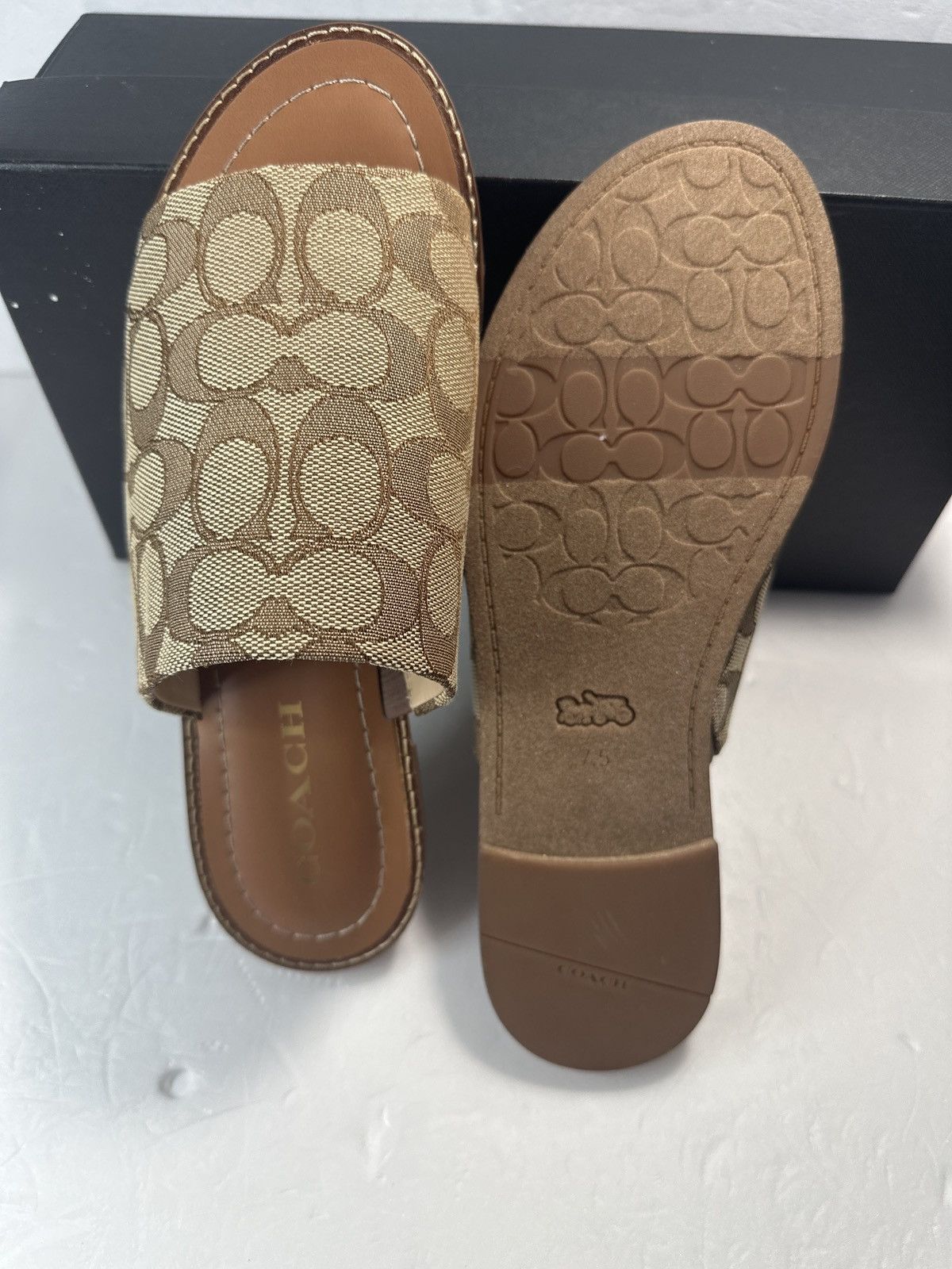 Coach Hazel Sandal In Signature Jacquard Size US 7.5 / IT 37.5 - 4 Thumbnail