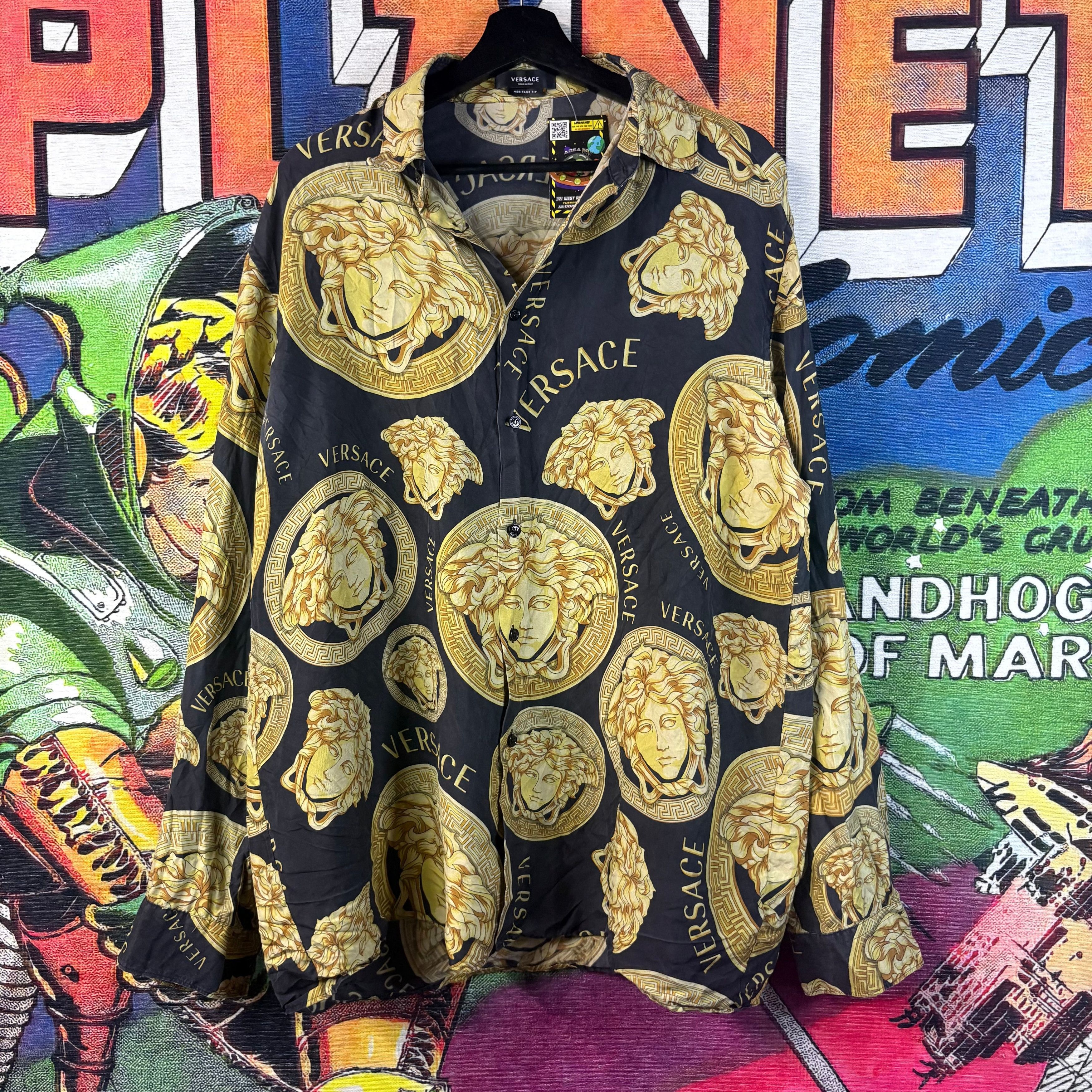 Versace Versace Medusa Head Button Up Size Large Size US L / EU 52-54 / 3 - 1 Thumbnail