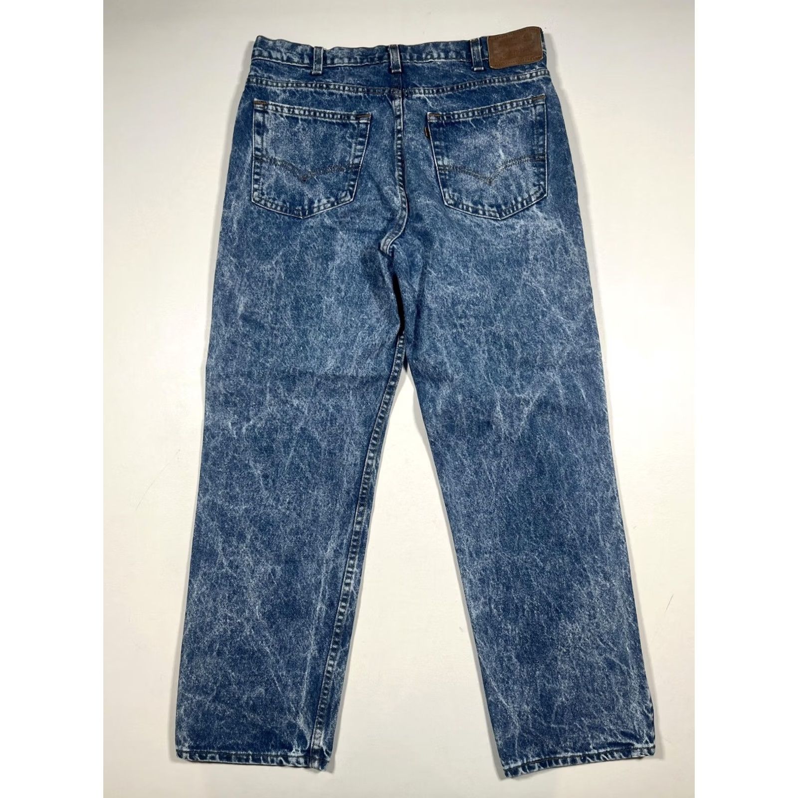 Levi's VINTAGE Levi's Jeans Mens 34x29 Blue Acid Wash Denim Straight Leg Made USA 80s Size US 34 / EU 50 - 2 Thumbnail