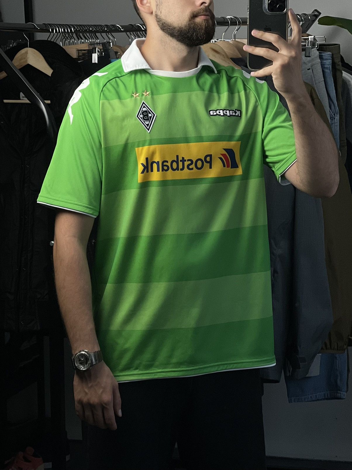 Kappa Kappa Borussia Mönchengladbach Home Shirt XL Postbank Size US XL / EU 56 / 4 - 3 Thumbnail
