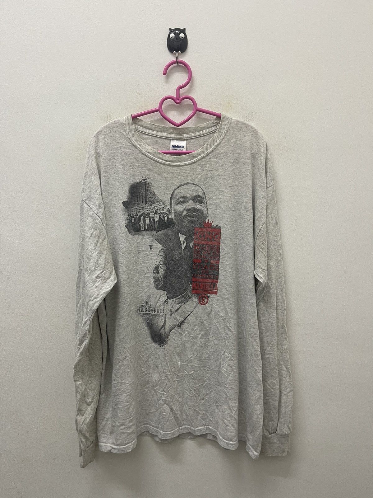 Rap Tees Rare Vintage MARTIN LUTHER KING X NELSON MANDELA The DuSable Size US L / EU 52-54 / 3 - 1 Thumbnail
