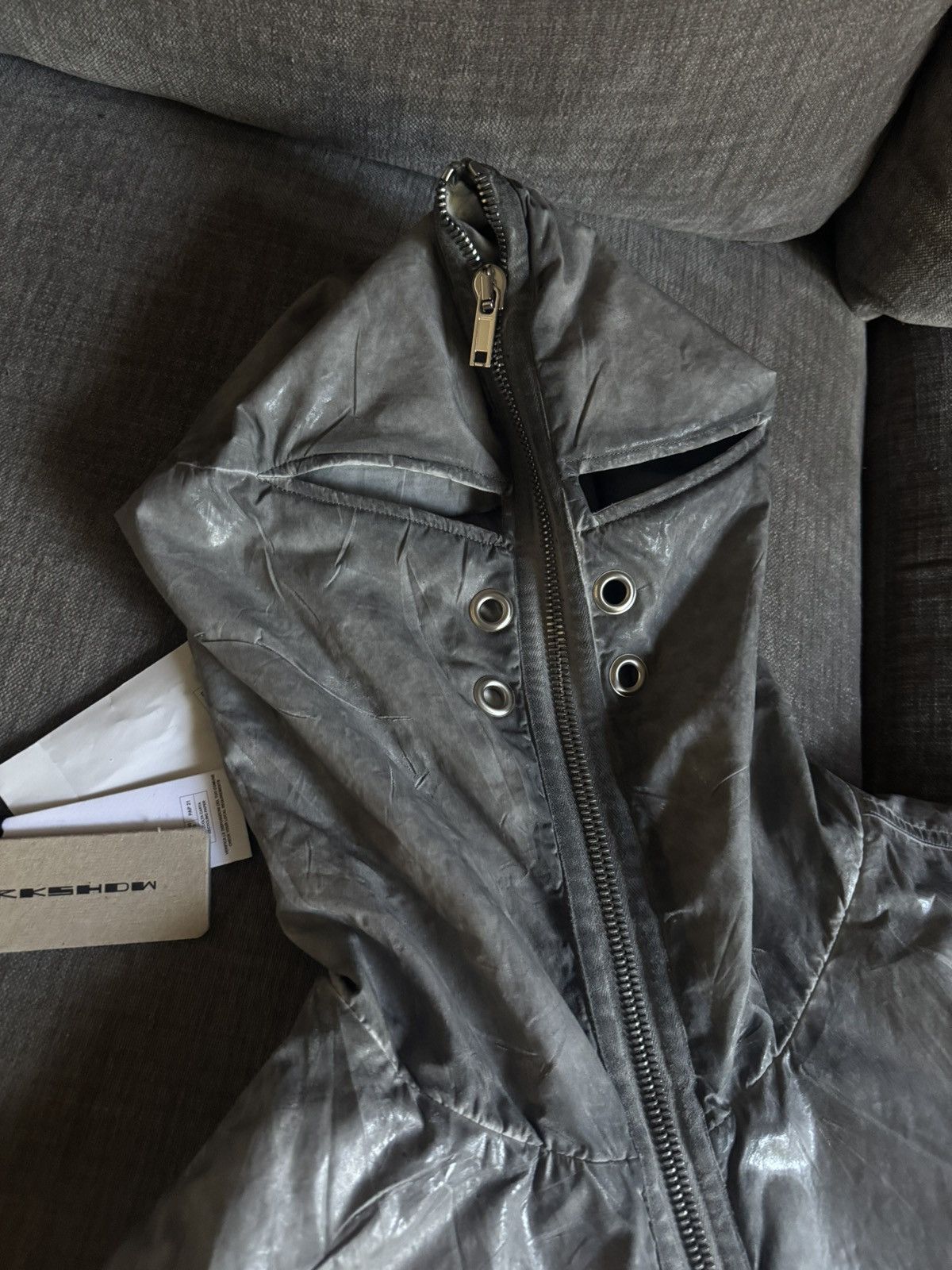 Rick Owens Rick DarkSHDW Gimp Flight Bomber Jacket Size US M / EU 48-50 / 2 - 1 Thumbnail