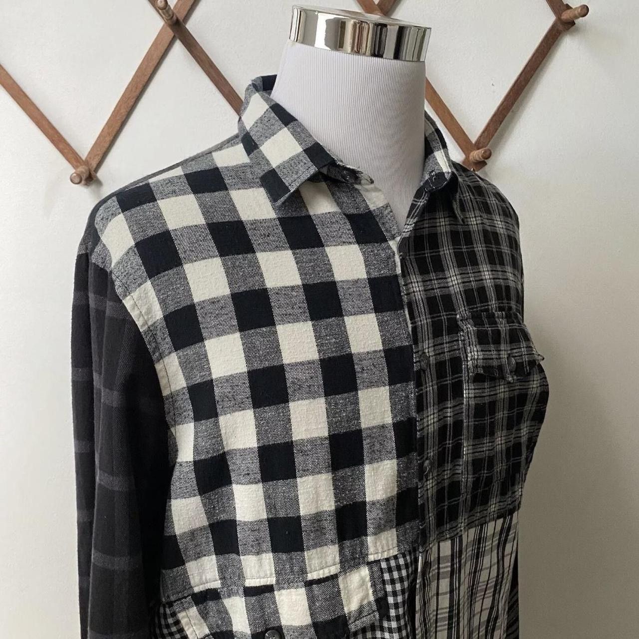 Jon Stan NYC JON STAN NYC Plaid Patchwork Woven Button Down Shirt mens XL Size US XL / EU 56 / 4 - 7 Thumbnail
