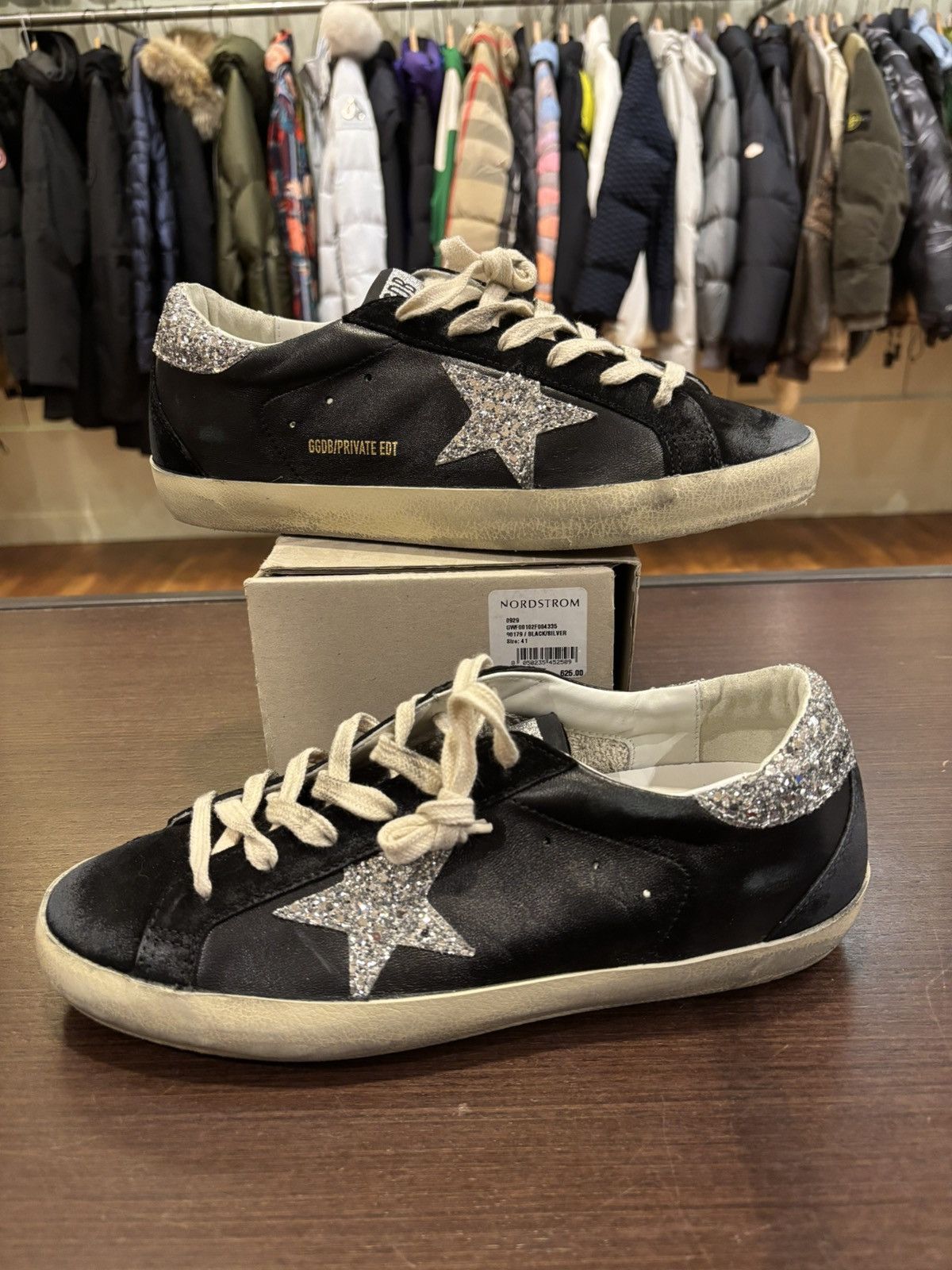 Golden Goose Golden Goose Black Silver Sneaker Size US 8 / EU 41 - 1 Thumbnail