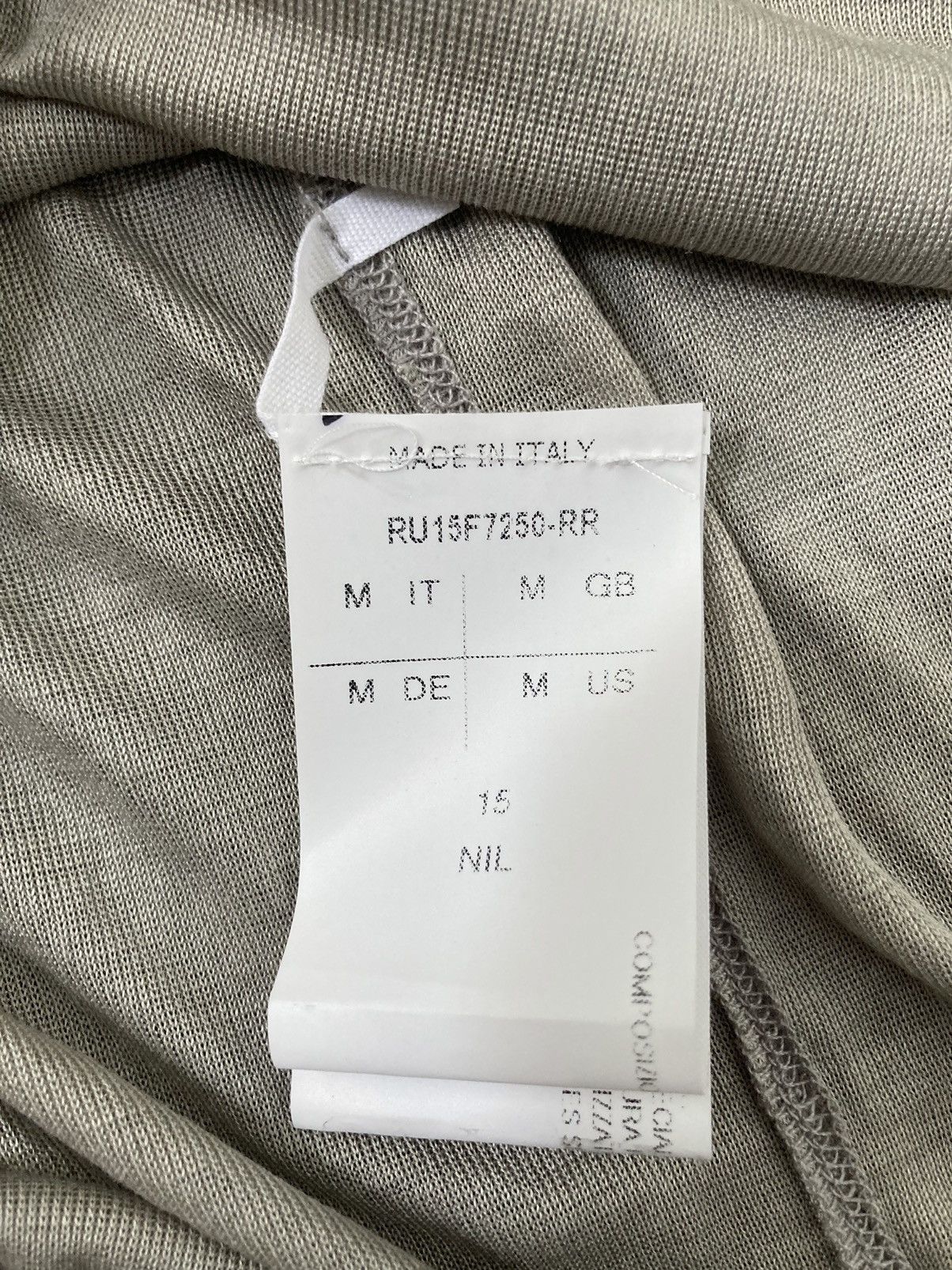 Rick Owens F/W 15 "SPHINX" Sample Silk Longsleeve Second Skin T-Shirt Size US M / EU 48-50 / 2 - 13 Thumbnail