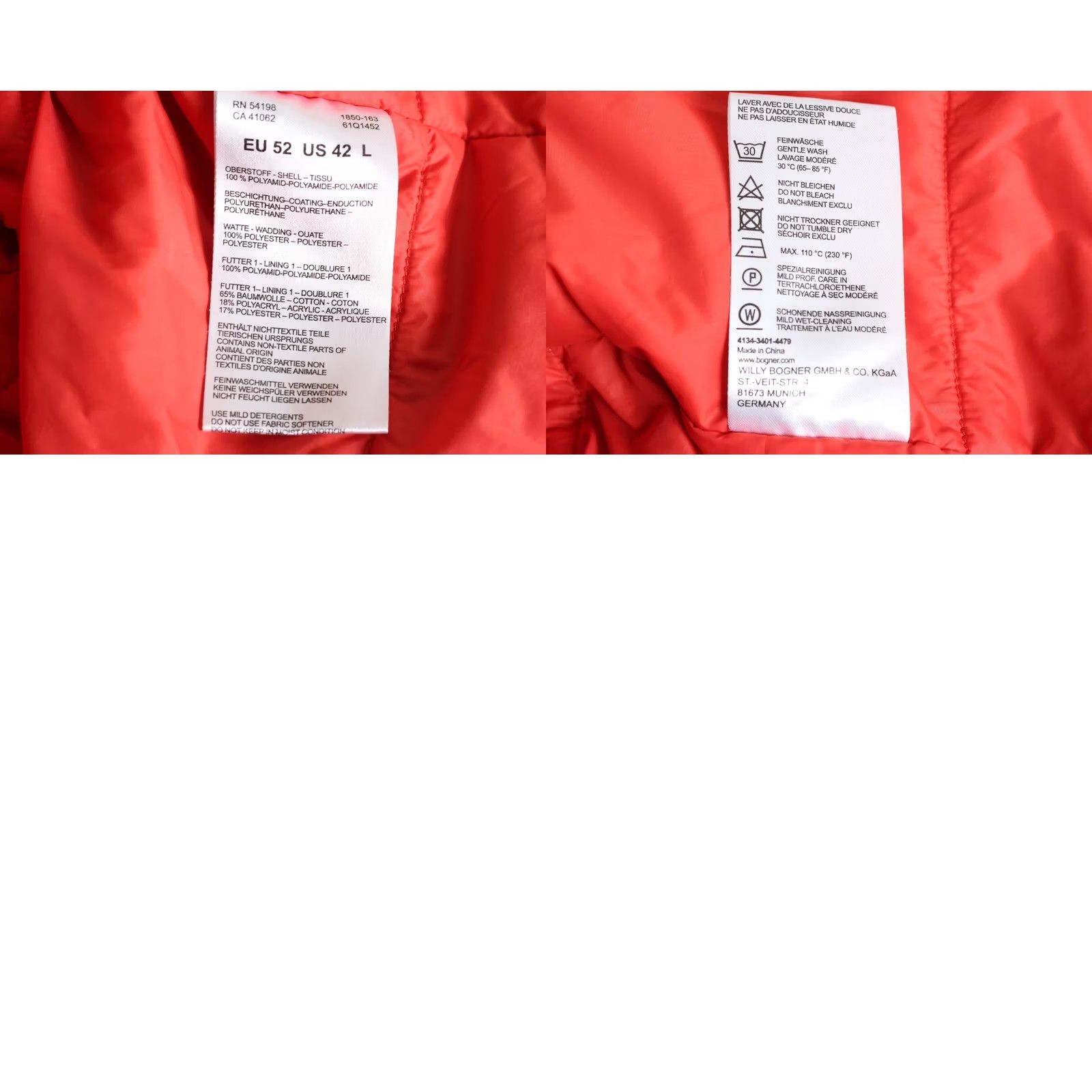 Bogner BOGNER FIRE + ICE Jacket Men Size EU 52 US 42 L Waterproof Breathable Padded Size US L / EU 52-54 / 3 - 8 Thumbnail