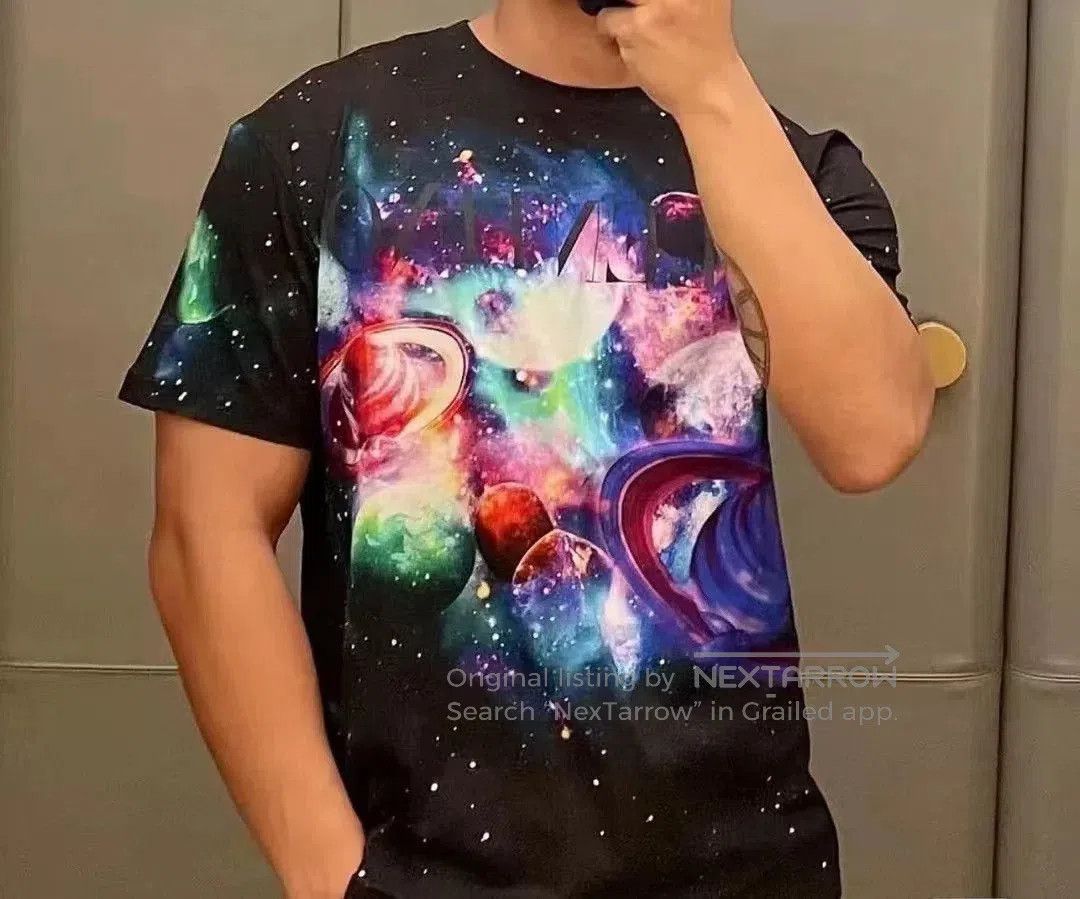 Valentino Valentino Men's Space Print Cotton T. Size US XS / EU 42 / 0 - 6 Thumbnail