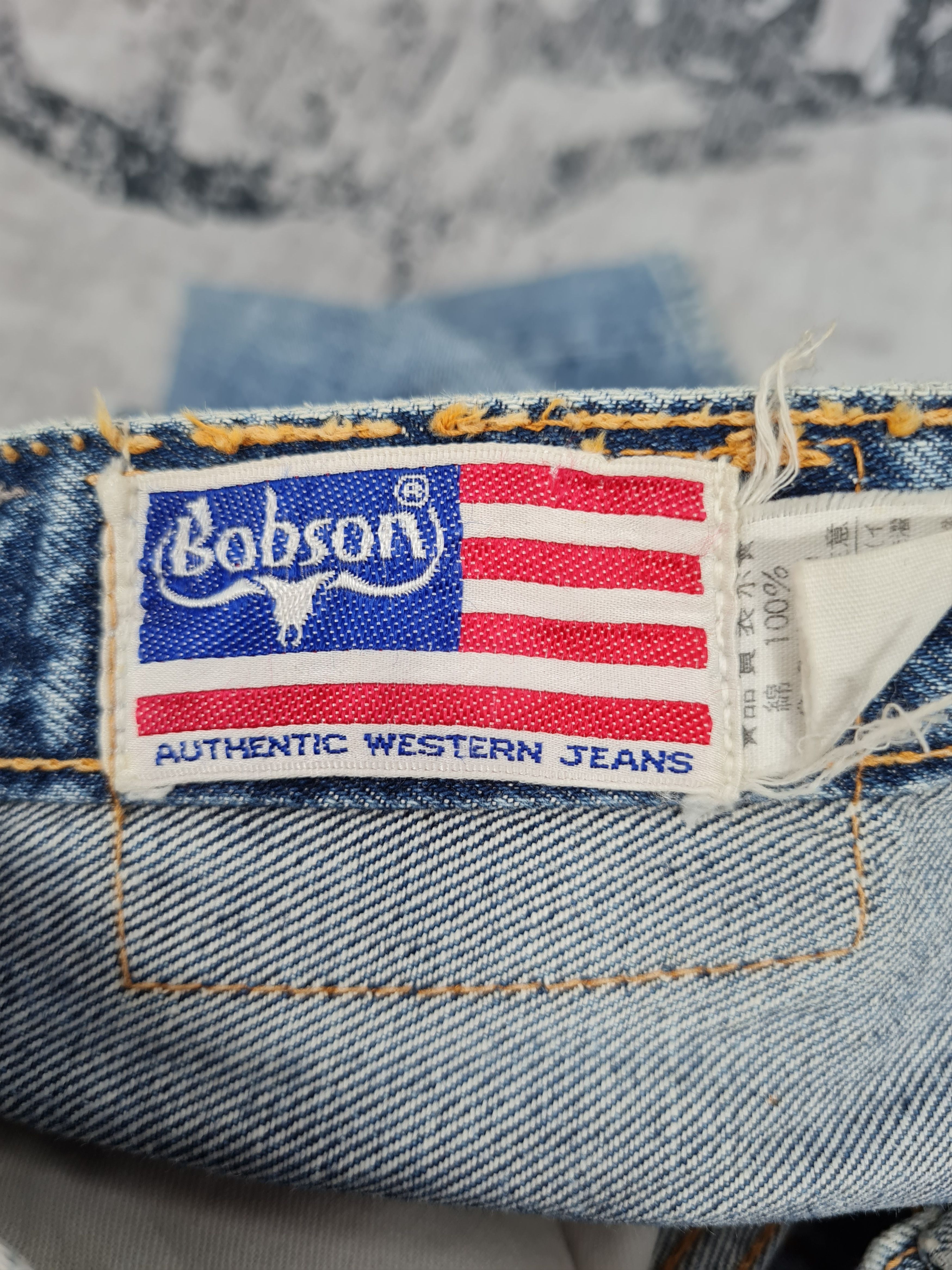 Japanese Brand Vtg BOBSON Cropped Jeans Faded Size 31x28 Jeans JB0131 Size US 31 - 11 Thumbnail
