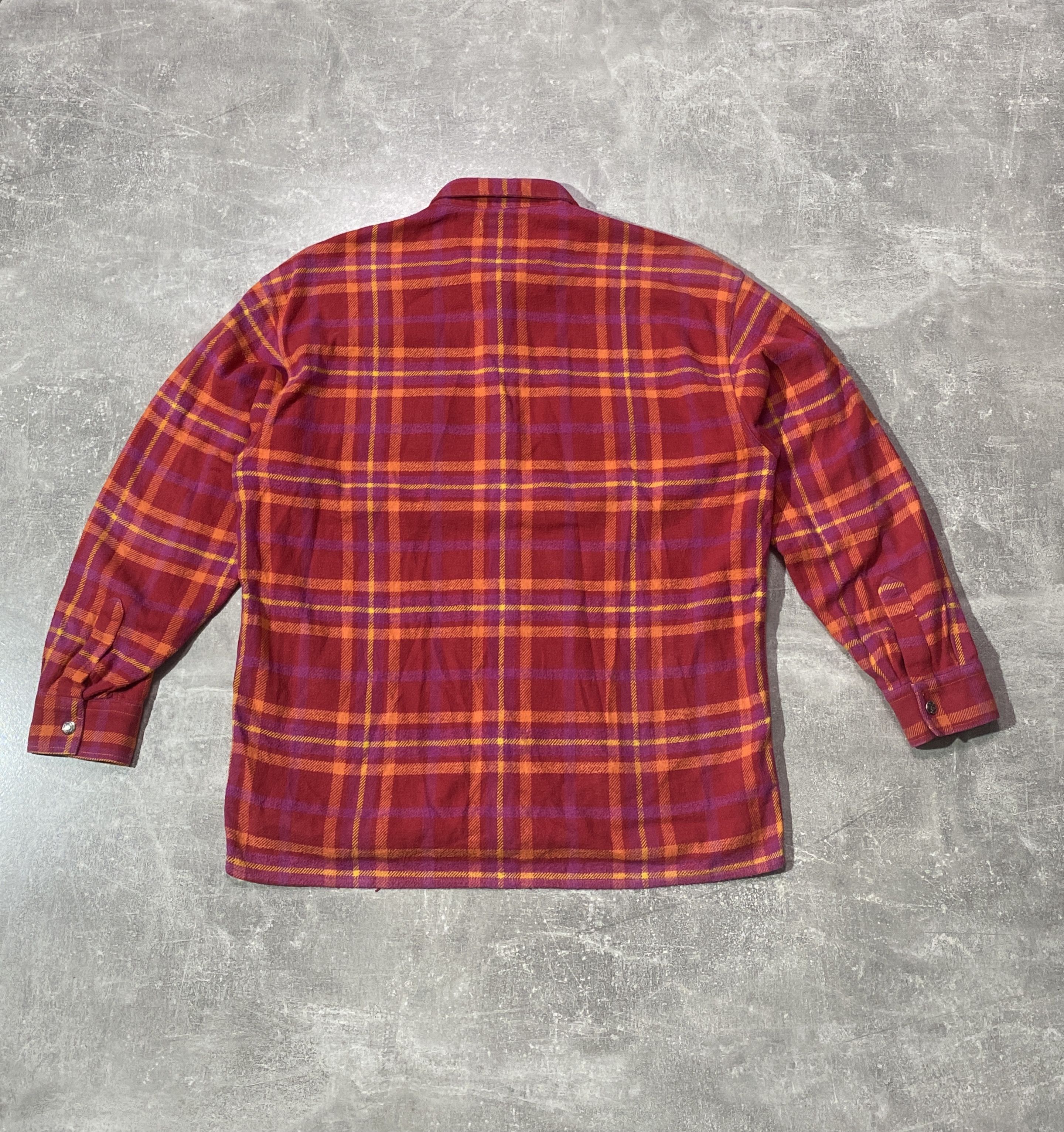 Mambo Vintage 90s MAMBO Cotton Platted Flannel Shirt Size US M / EU 48-50 / 2 - 4 Thumbnail