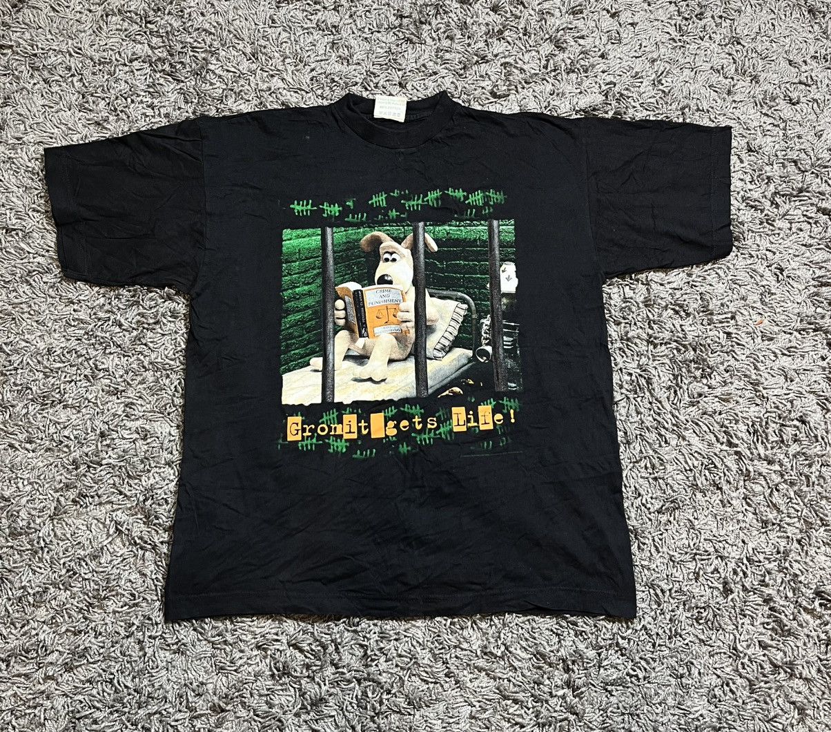 Cartoon Network 1989 WALLACE & GROMIT GETS LIFE BACK VINTAGE FADED T-SHIRT Size US XL / EU 56 / 4 - 1 Thumbnail