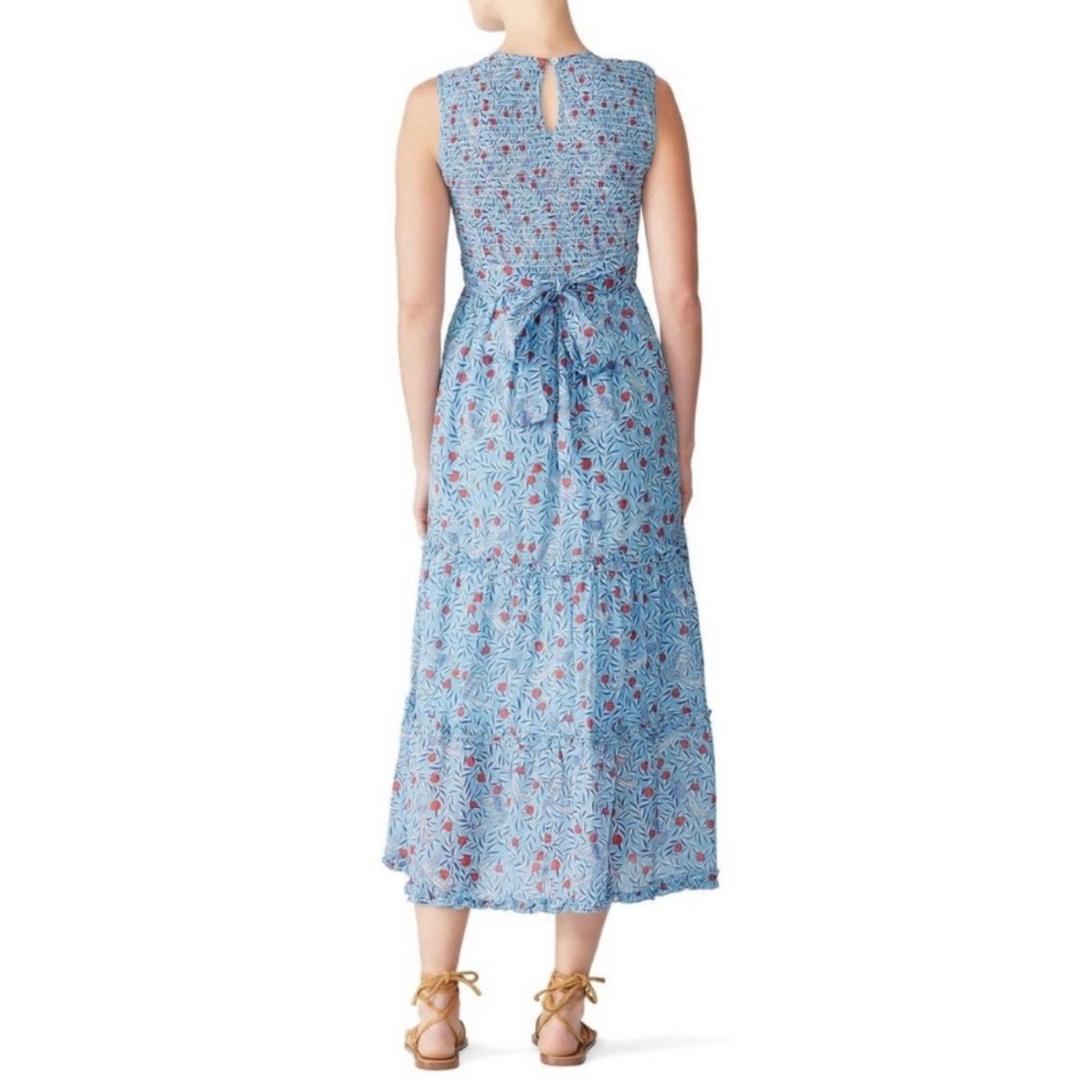 Banjanan banjanan isha blue floral sleeveless midi dress size M Size M / US 6-8 / IT 42-44 - 7 Thumbnail