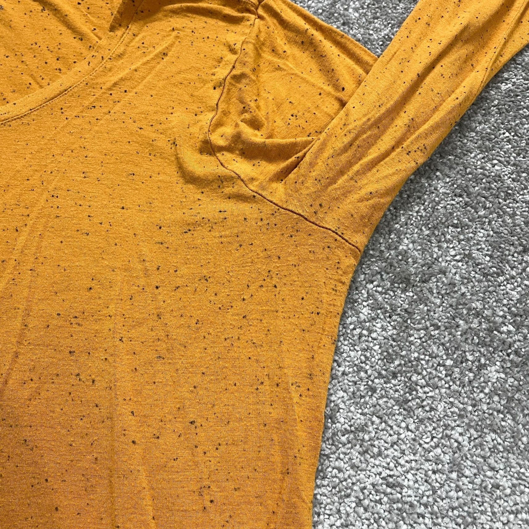 Vintage A Glow Maternity Blouse Women 2XL Mustard Yellow Long Sleeve Casual Stretch Size XXL / US 16-18 / IT 52-54 - 6 Thumbnail
