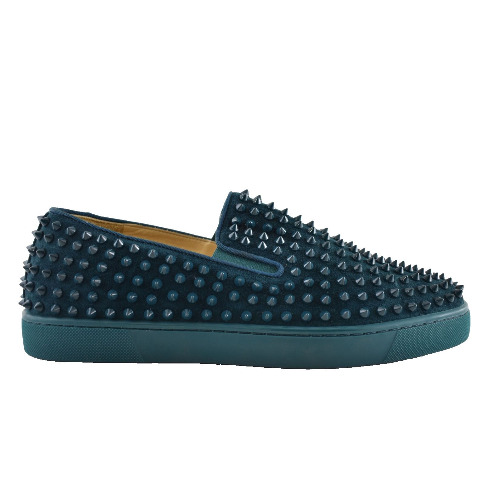 Christian Louboutin Christian Louboutin Roller-Boat Flat Lagune Blue Spikes Low Size US 10.5 / EU 43-44 - 1 Thumbnail