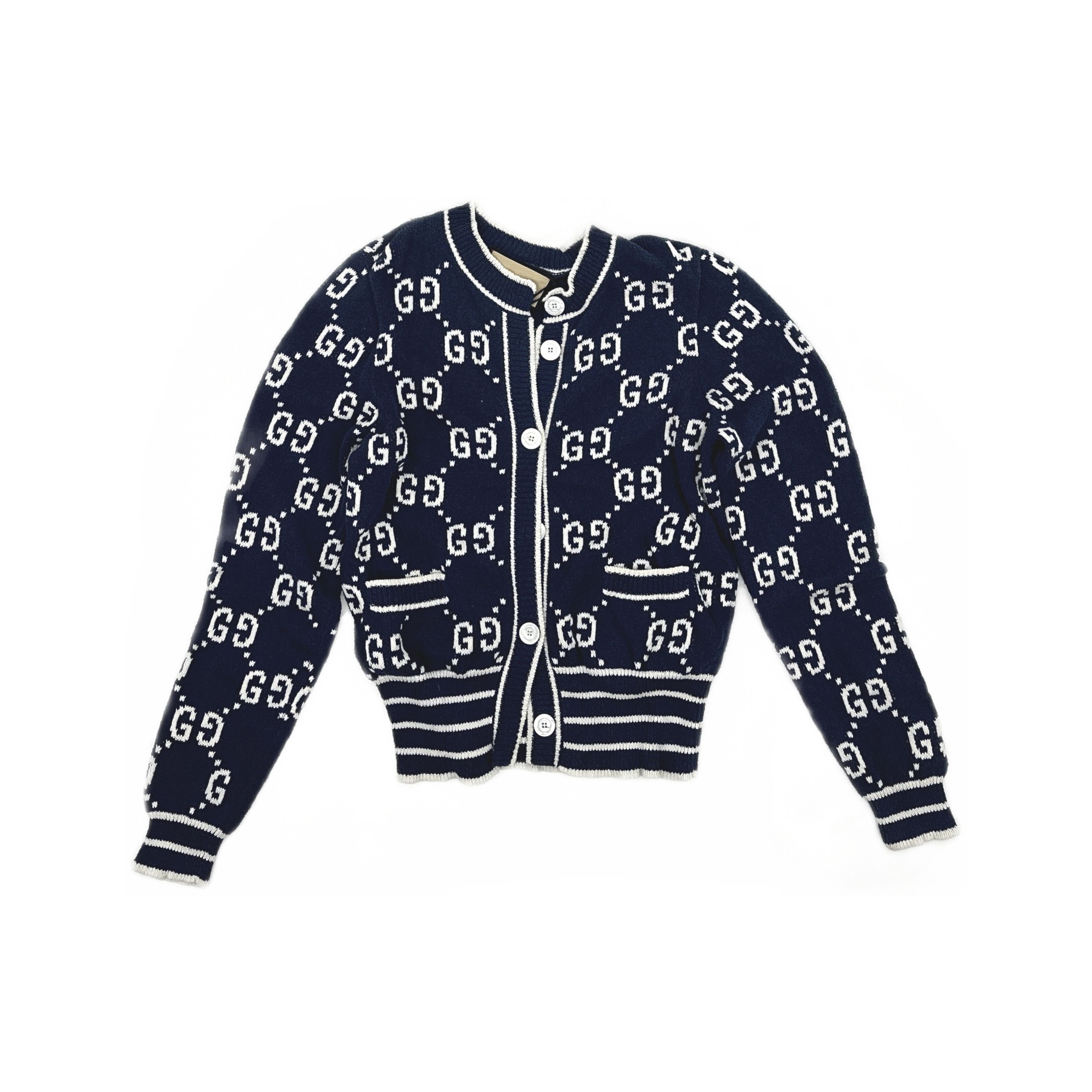 Gucci Gucci GG Monogram Button Cardigan Size M Size M / US 6-8 / IT 42-44 - 1 Thumbnail