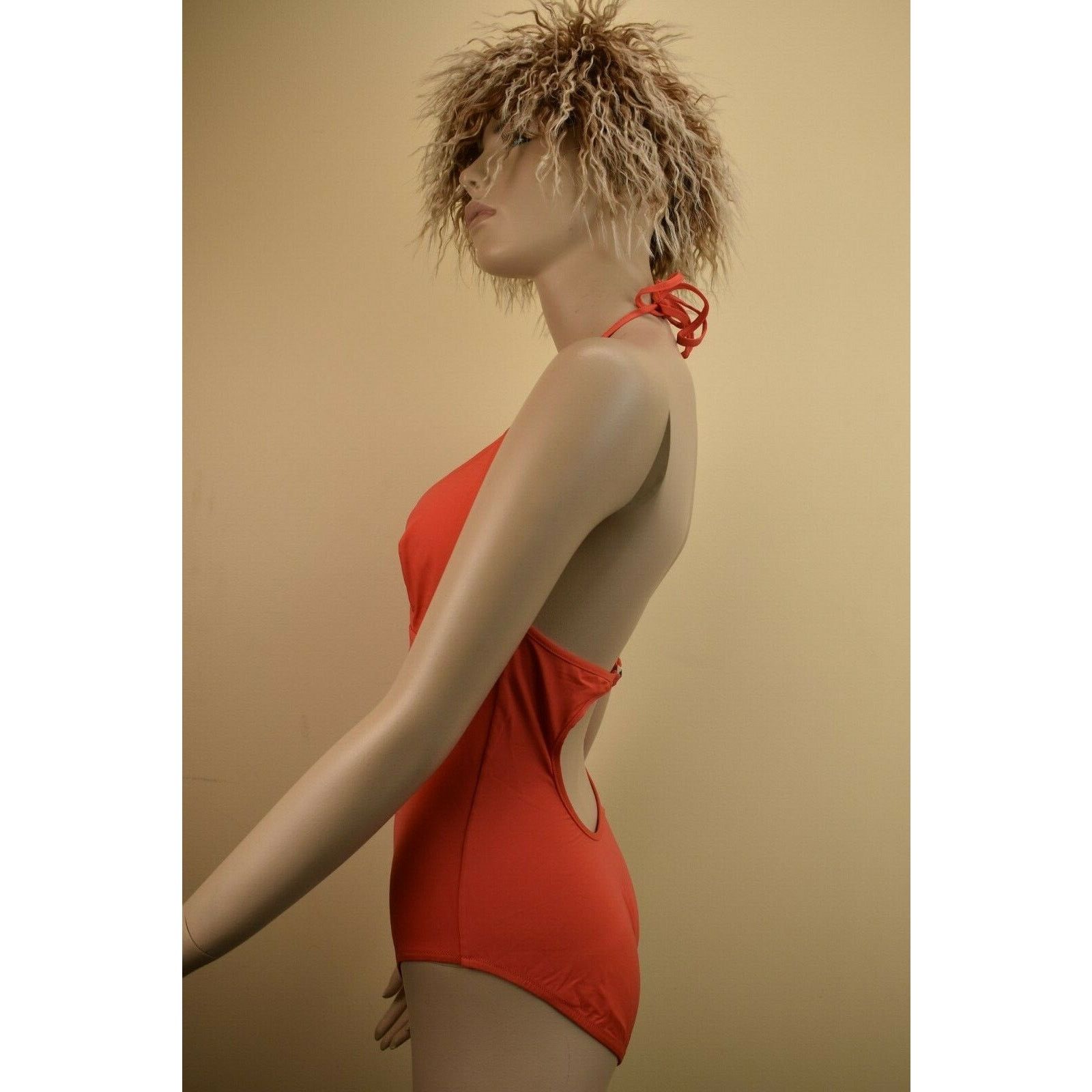 Dior DIOR CORAL NYLON STRETCH SPAGHETTI ONE PIECE SWIMSUIT US 10 Size ONE SIZE - 6 Thumbnail