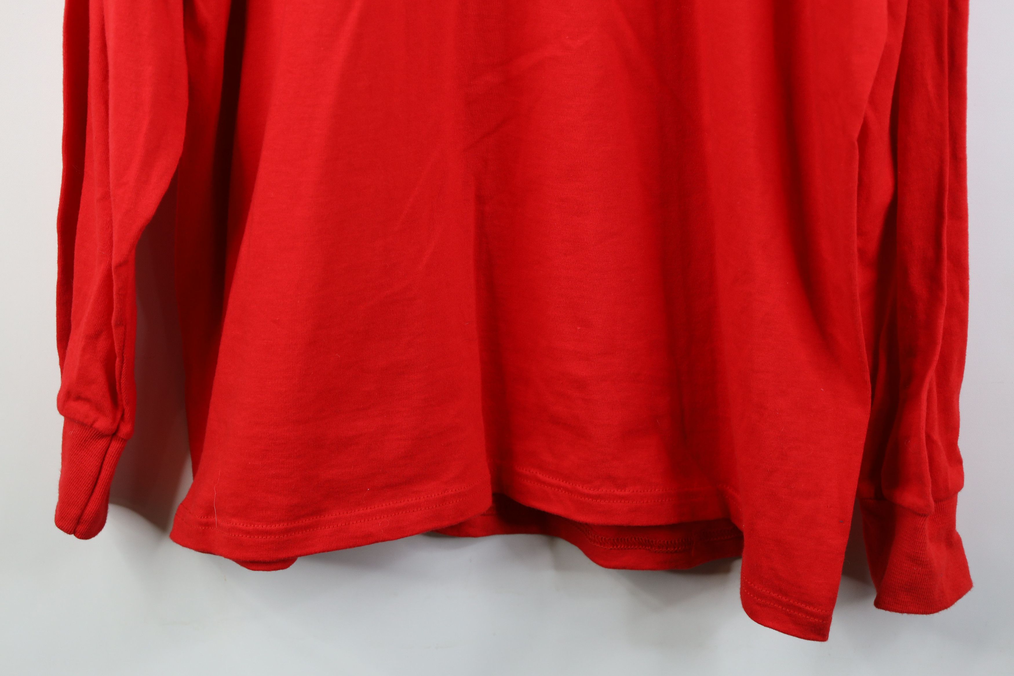 Vintage Vintage 90s Hockey Long Sleeve Turtleneck T-Shirt Red Size US XL / EU 56 / 4 - 3 Thumbnail