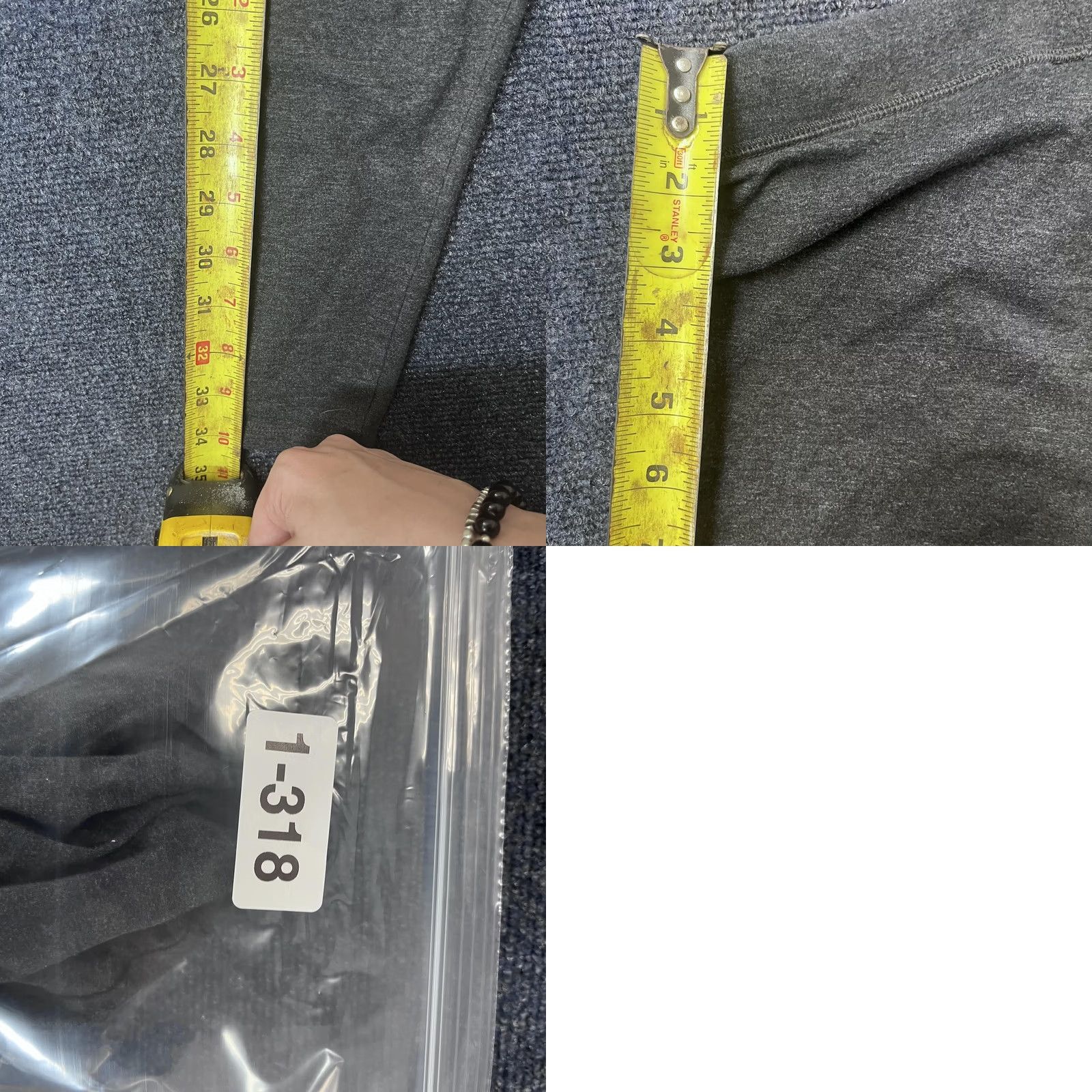Pinko PINK Victoria's Secret Leggings Womens Small Gray Stretch Yoga Pants Athletic Size 28" / US 6 / IT 42 - 8 Thumbnail