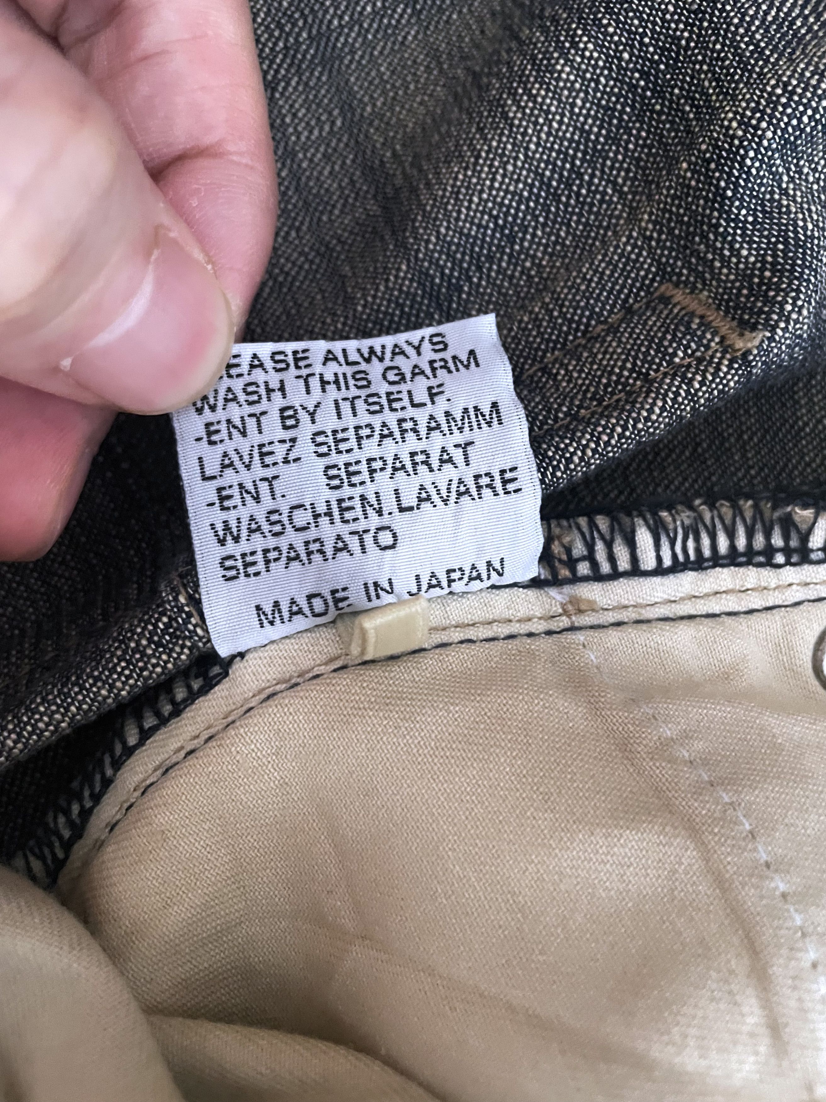 Dior × Hedi Slimane GRAIL SS05 DEADSTOCK MIJ GLITTER SLUB SKINNY JEANS Size US 32 / EU 48 - 11 Thumbnail