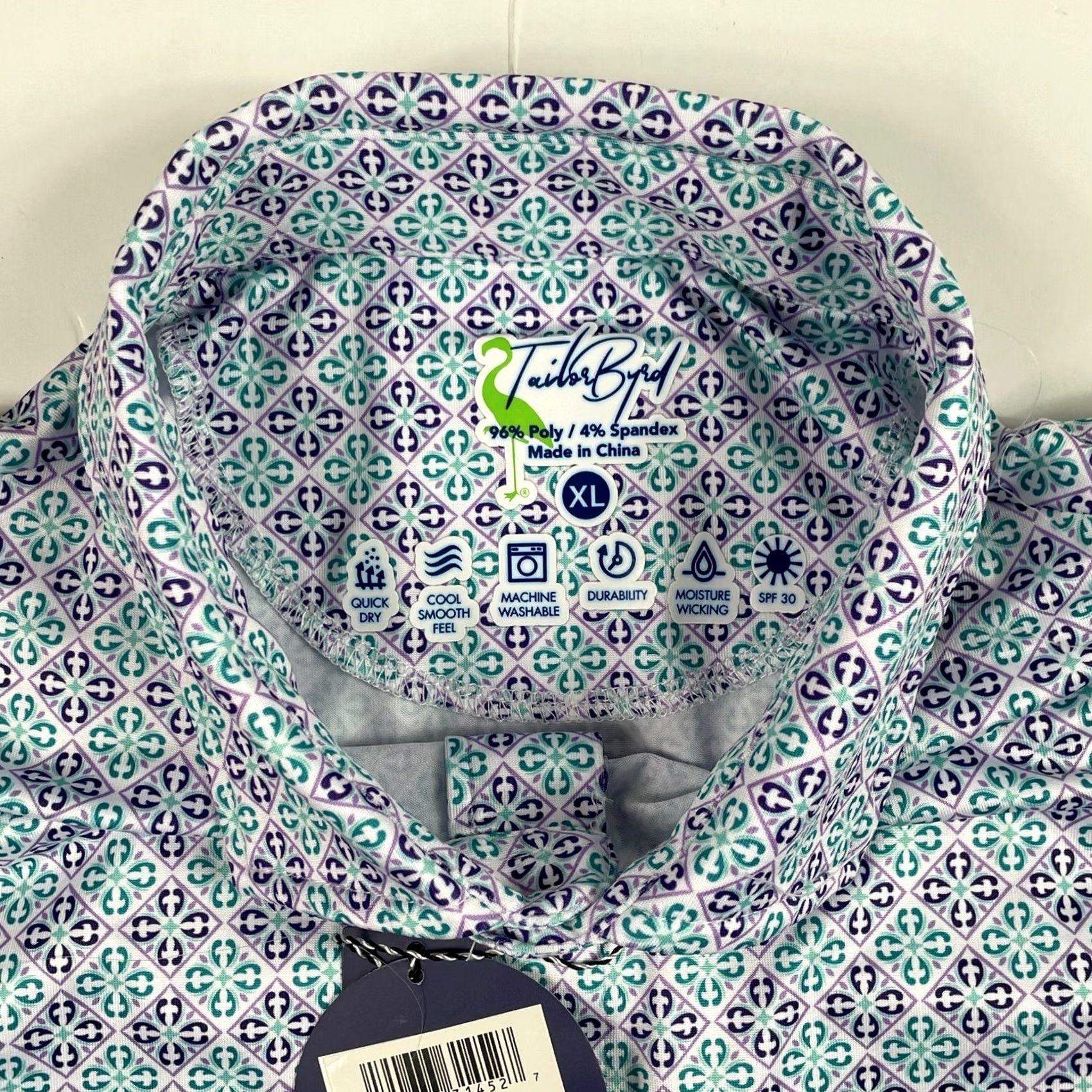 Tailorbyrd TaylorByrd Purple Polo Shirt XL Men's Short Sleeve Golf Activewear Size US XL / EU 56 / 4 - 7 Thumbnail
