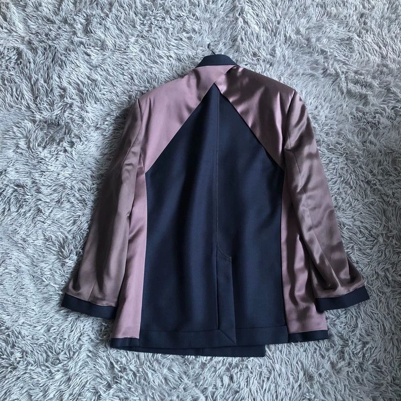 Dior Dior 19fw gray purple satin stitching suit jacket 2501-Next Size 50R - 7 Thumbnail