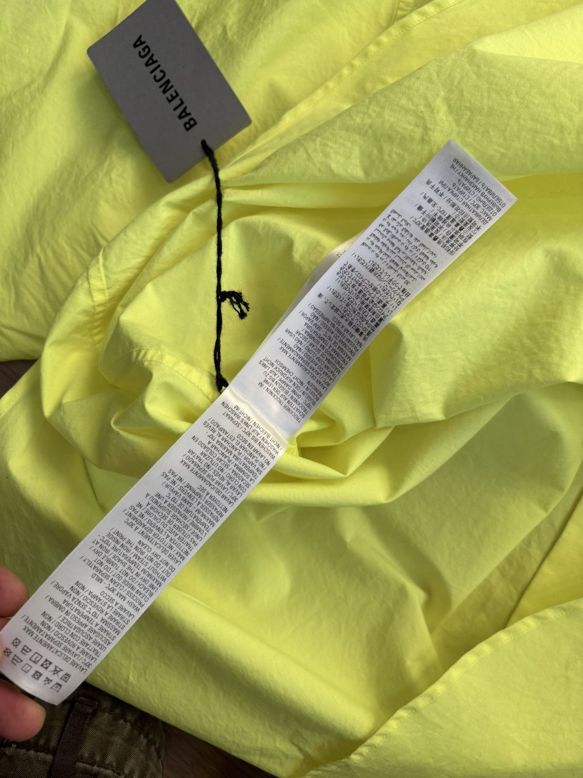 Balenciaga BALENCIAGA Neon yellow Flame shirt Size US M / EU 48-50 / 2 - 7 Thumbnail